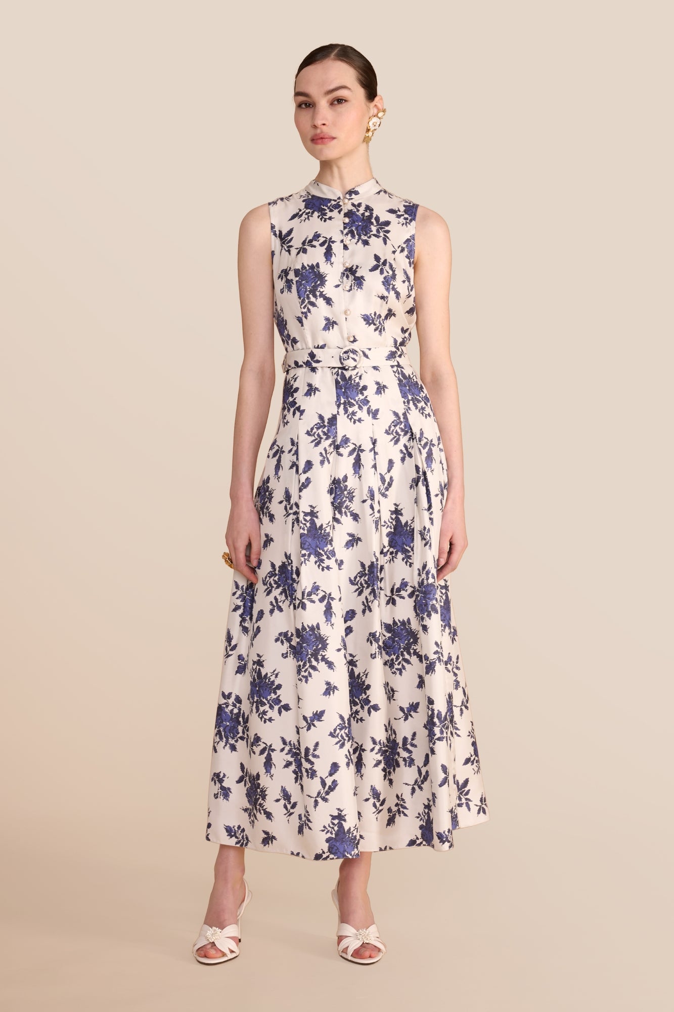 Annabel Hatched Rose Dress