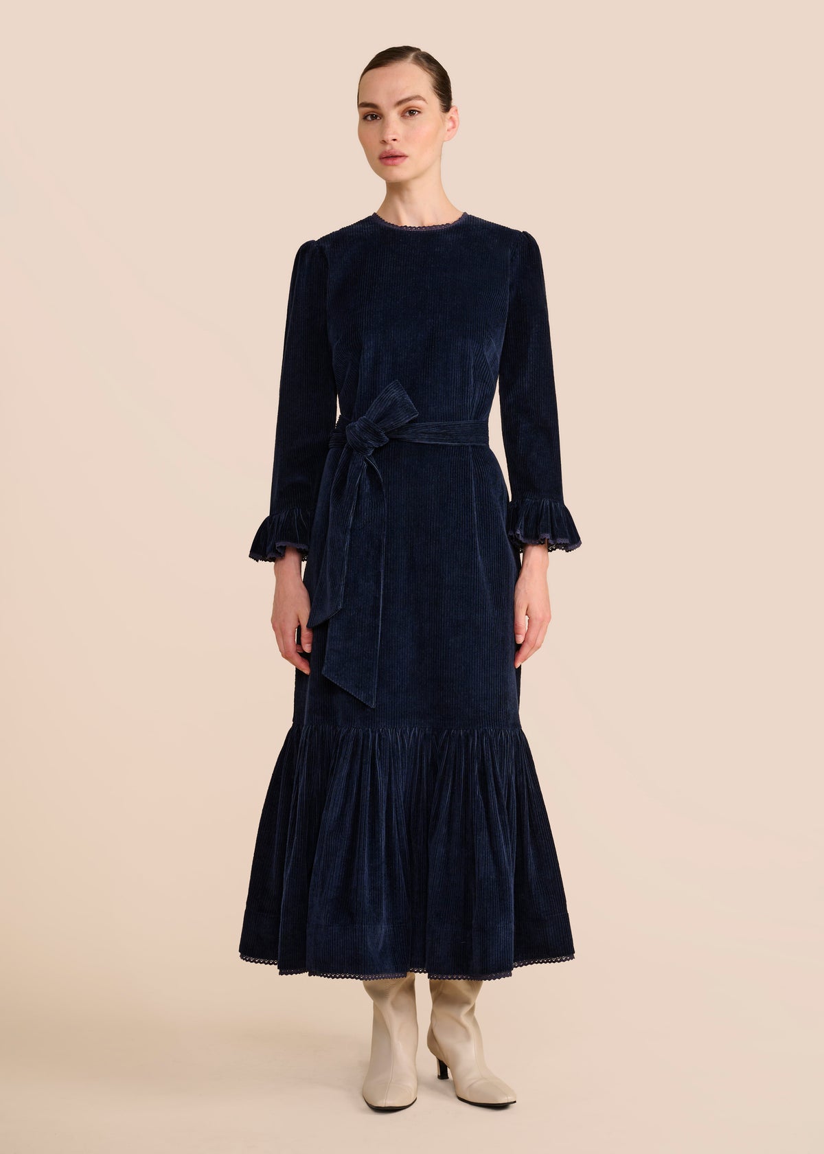 Aster Navy Dress