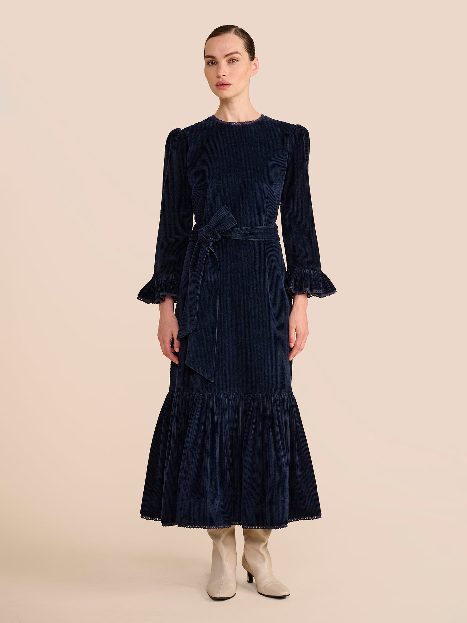 Aster Navy Dress