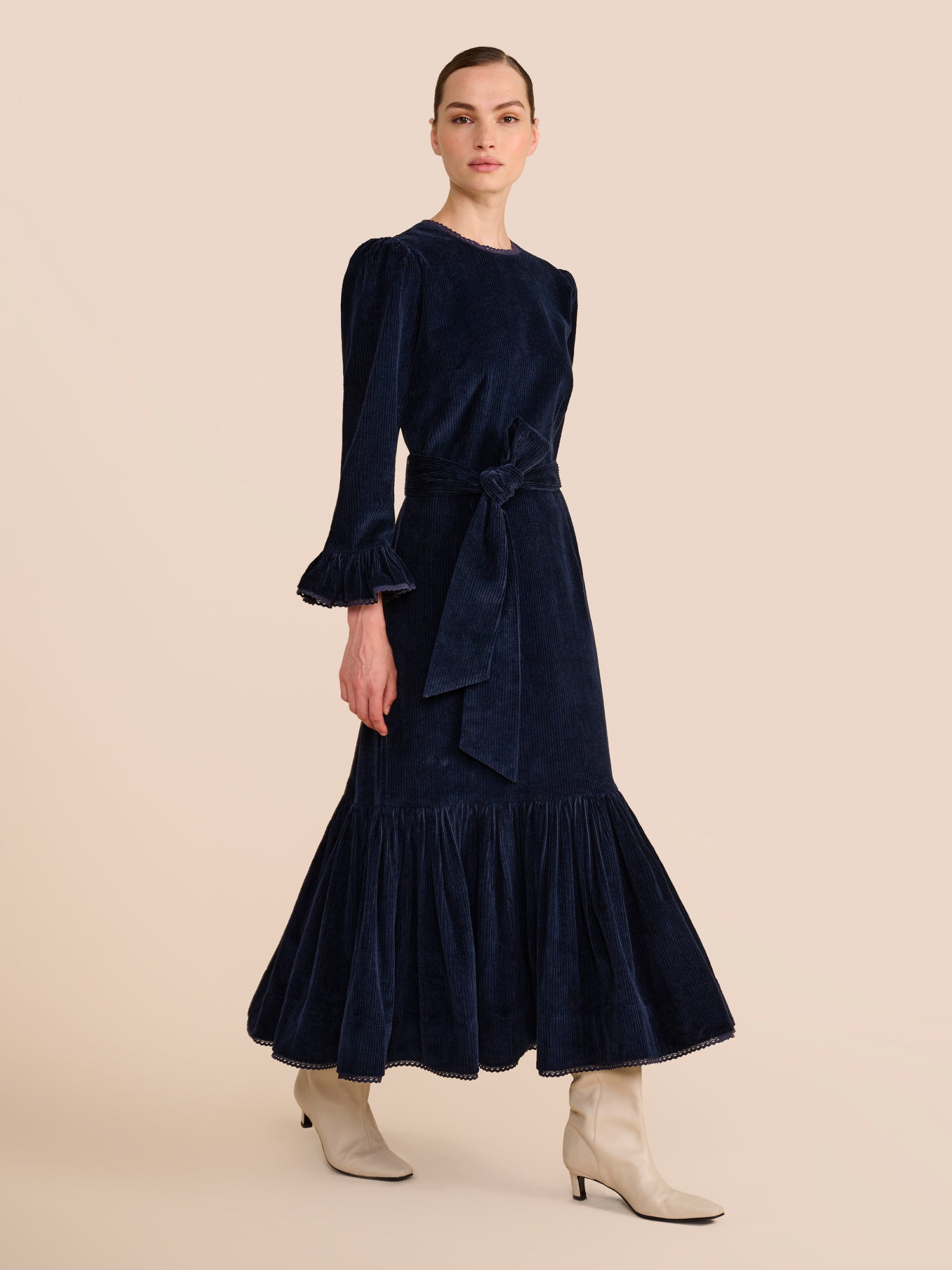 Aster Navy Dress