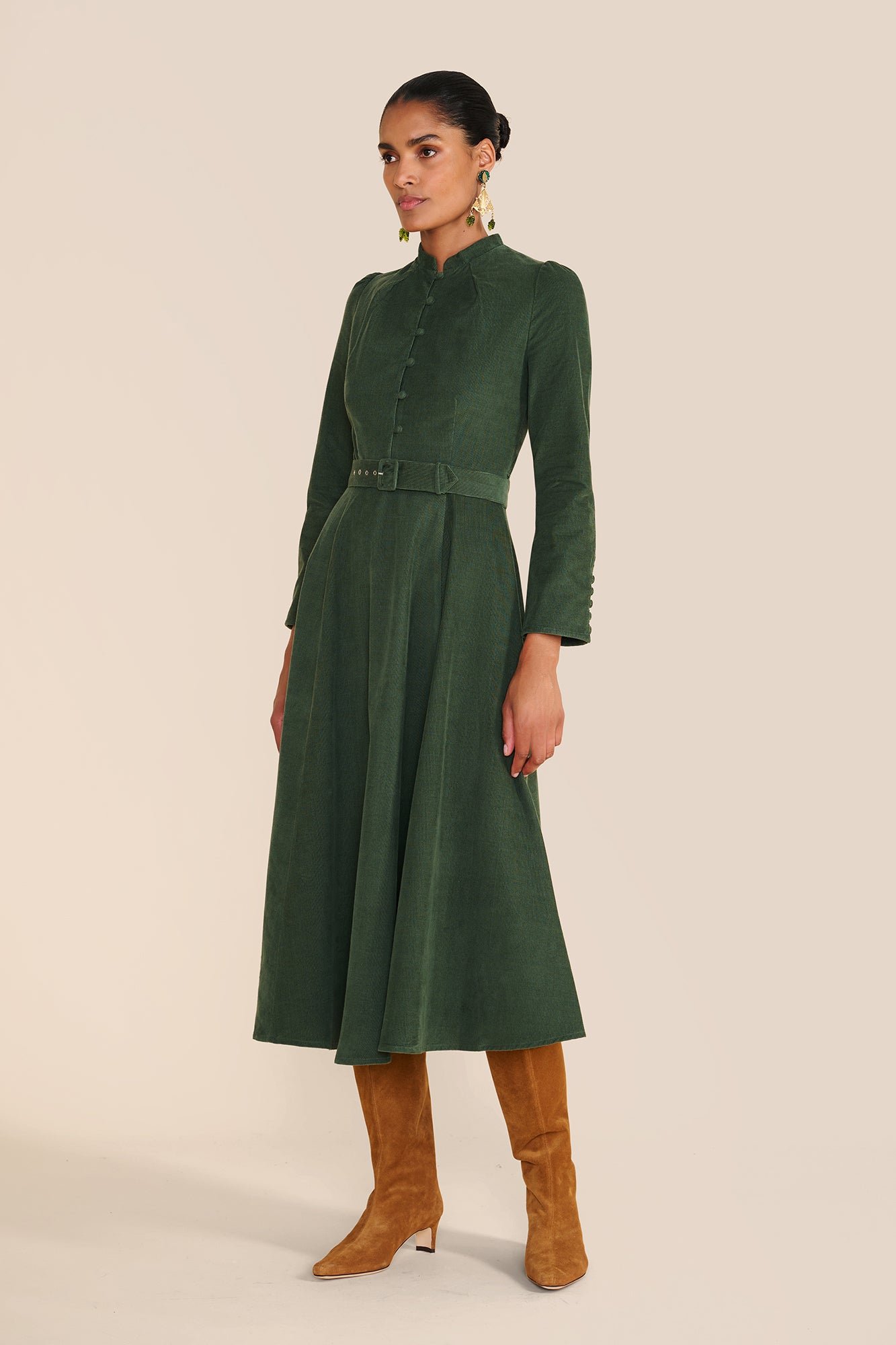Aybra Olive Dress