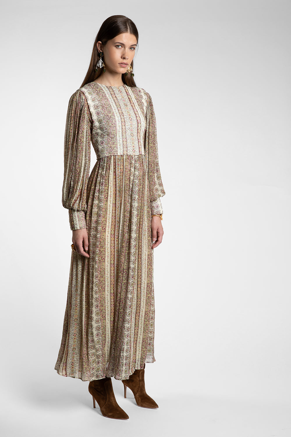 Bryony Paisley Silk Dress