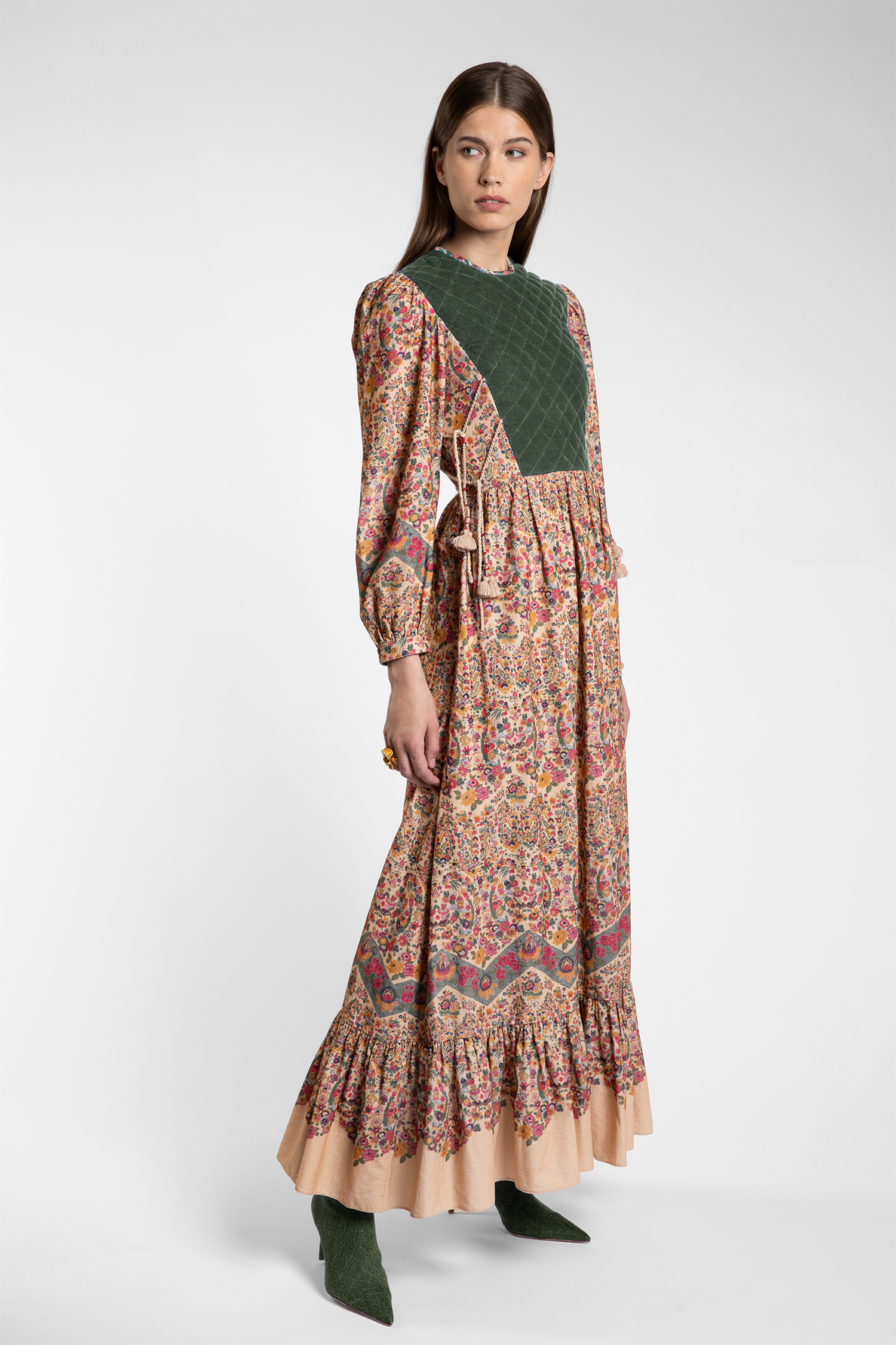 Marcia Ivory Floral Dress