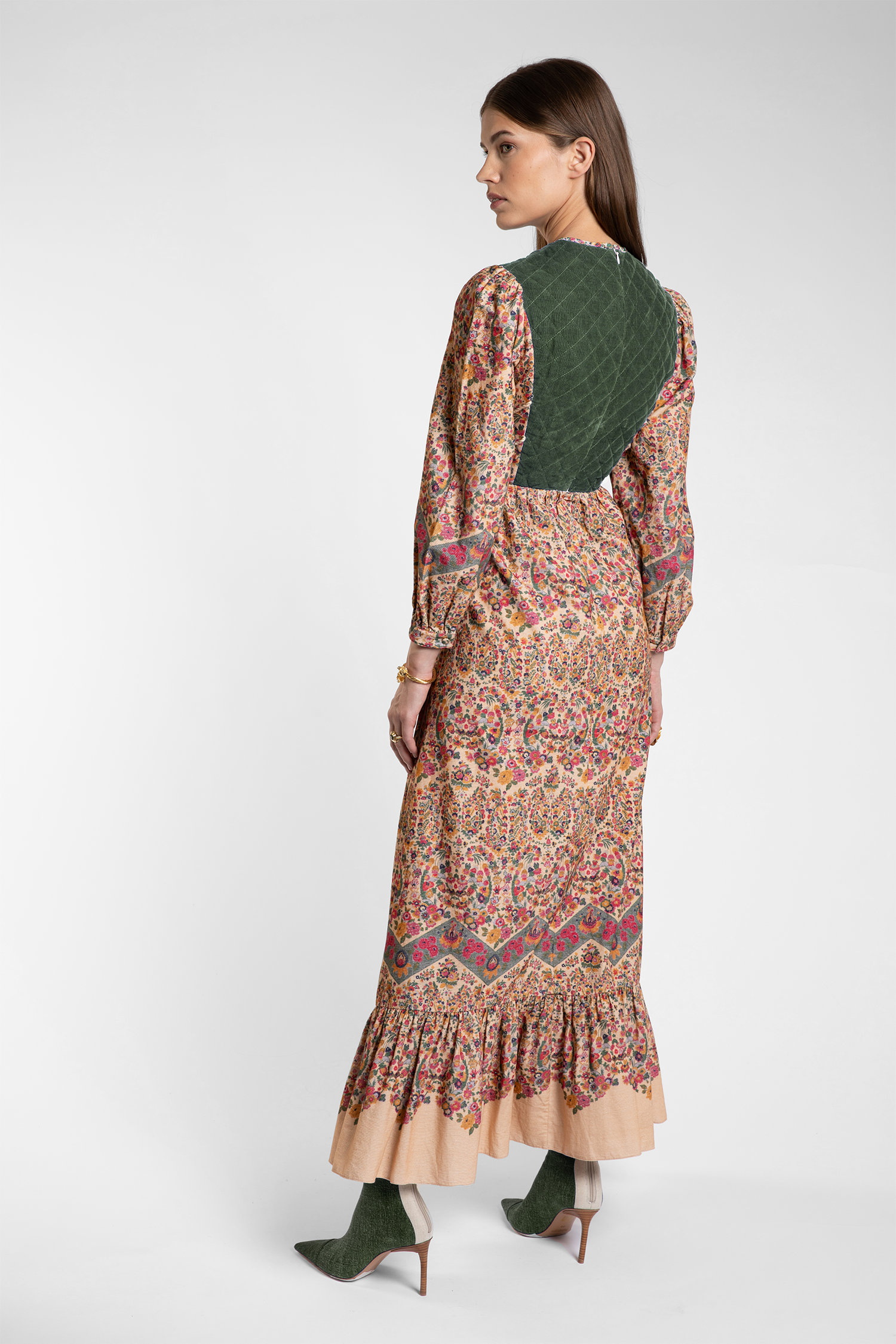 Marcia Ivory Floral Dress