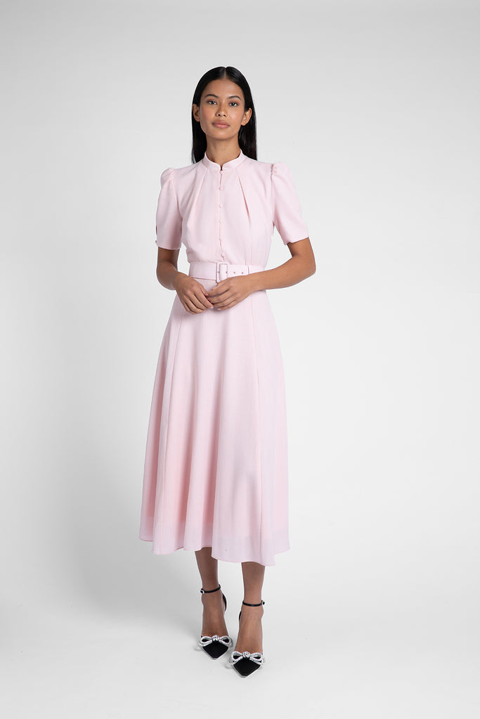 Ahana Blush Short Sleeve Dress