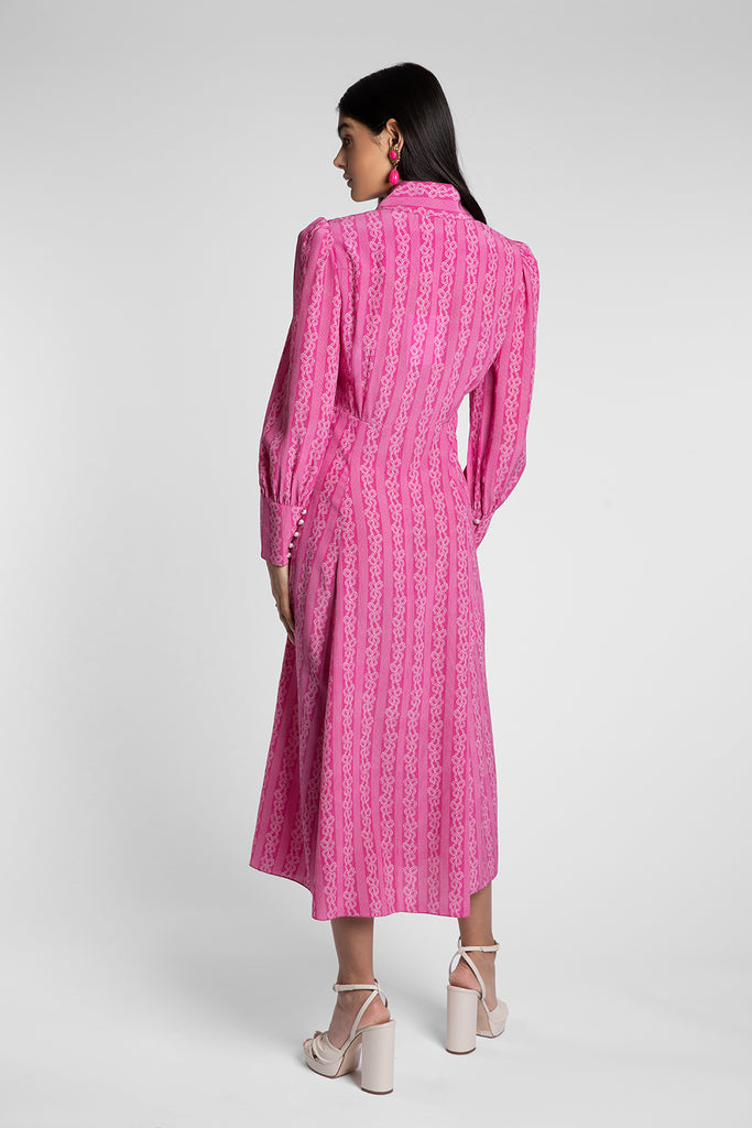 Calla Fuchsia Bow Dress