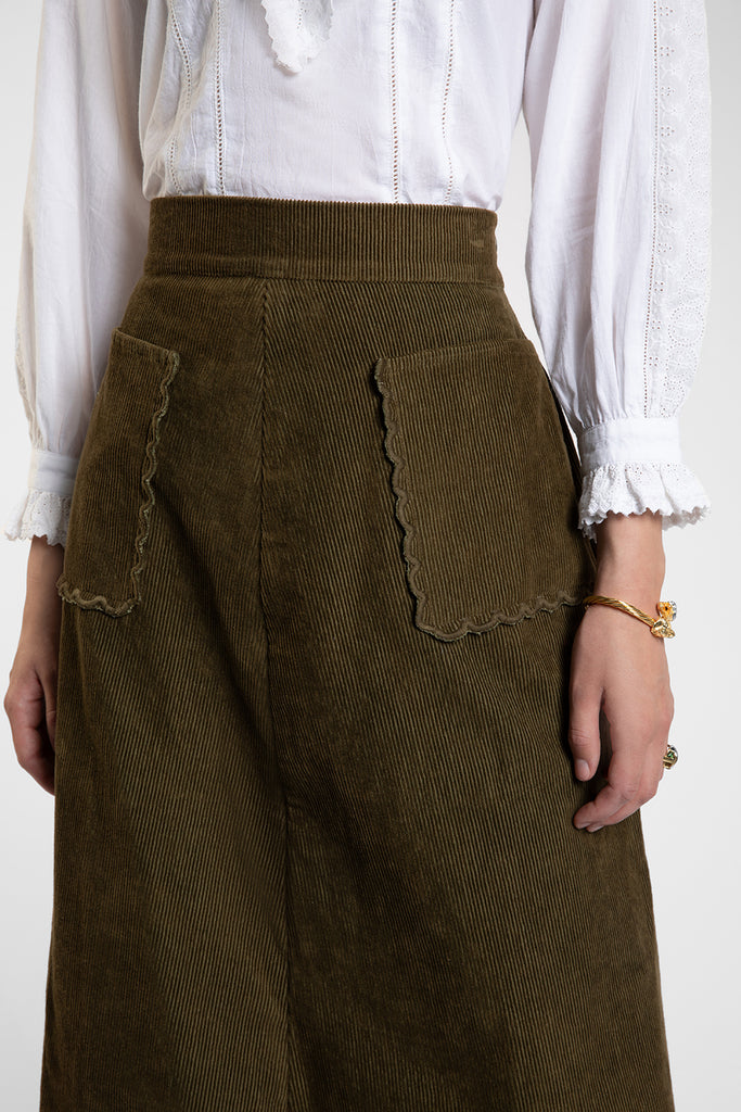 Pearl Olive Skirt