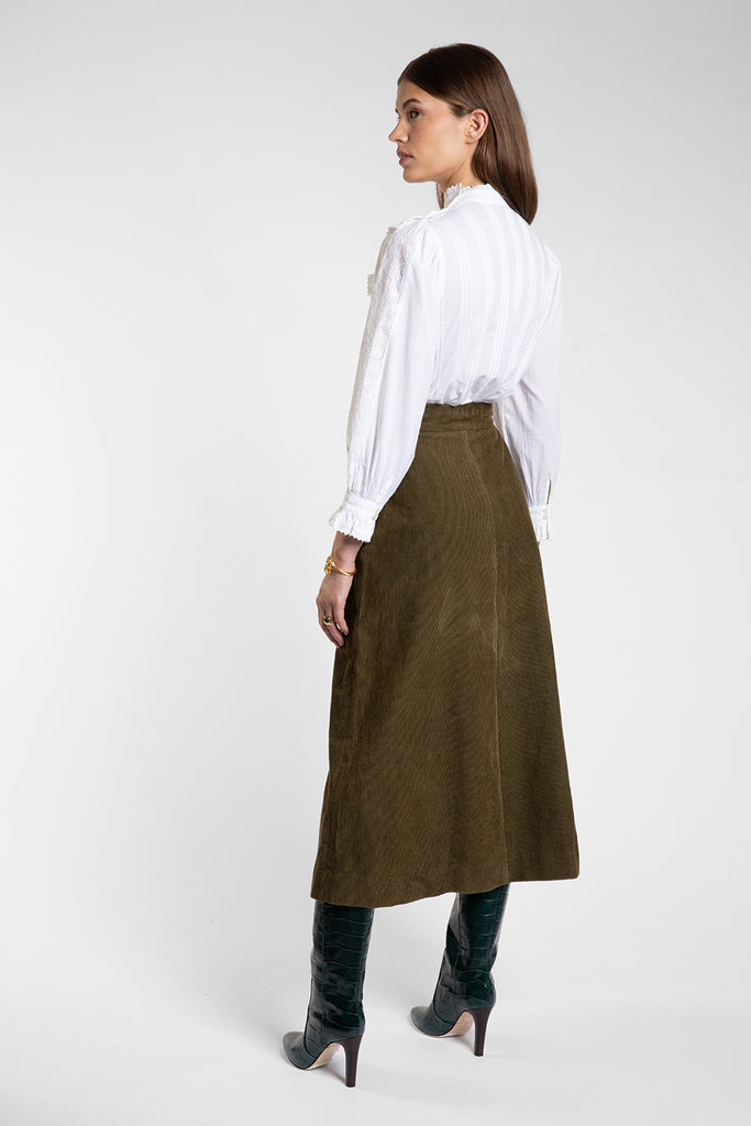 Pearl Olive Skirt