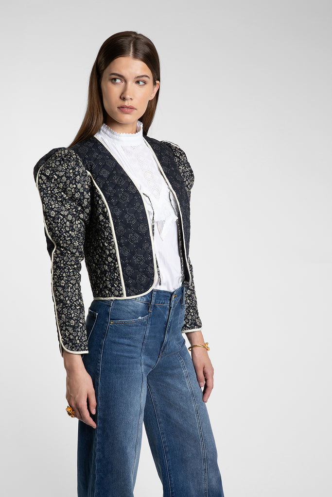Willa Cropped Quilted Jacket