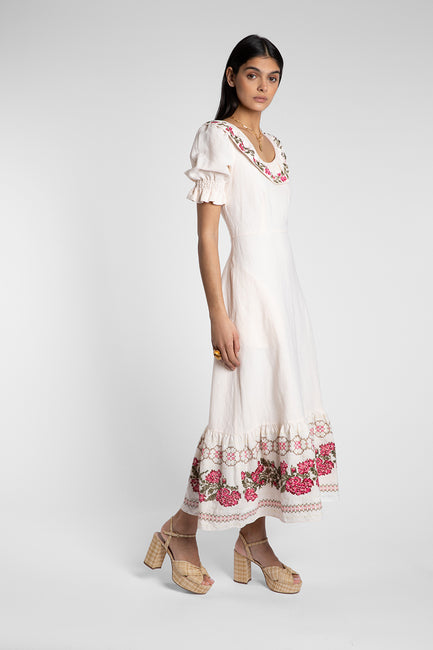 Embroidered sundress sales
