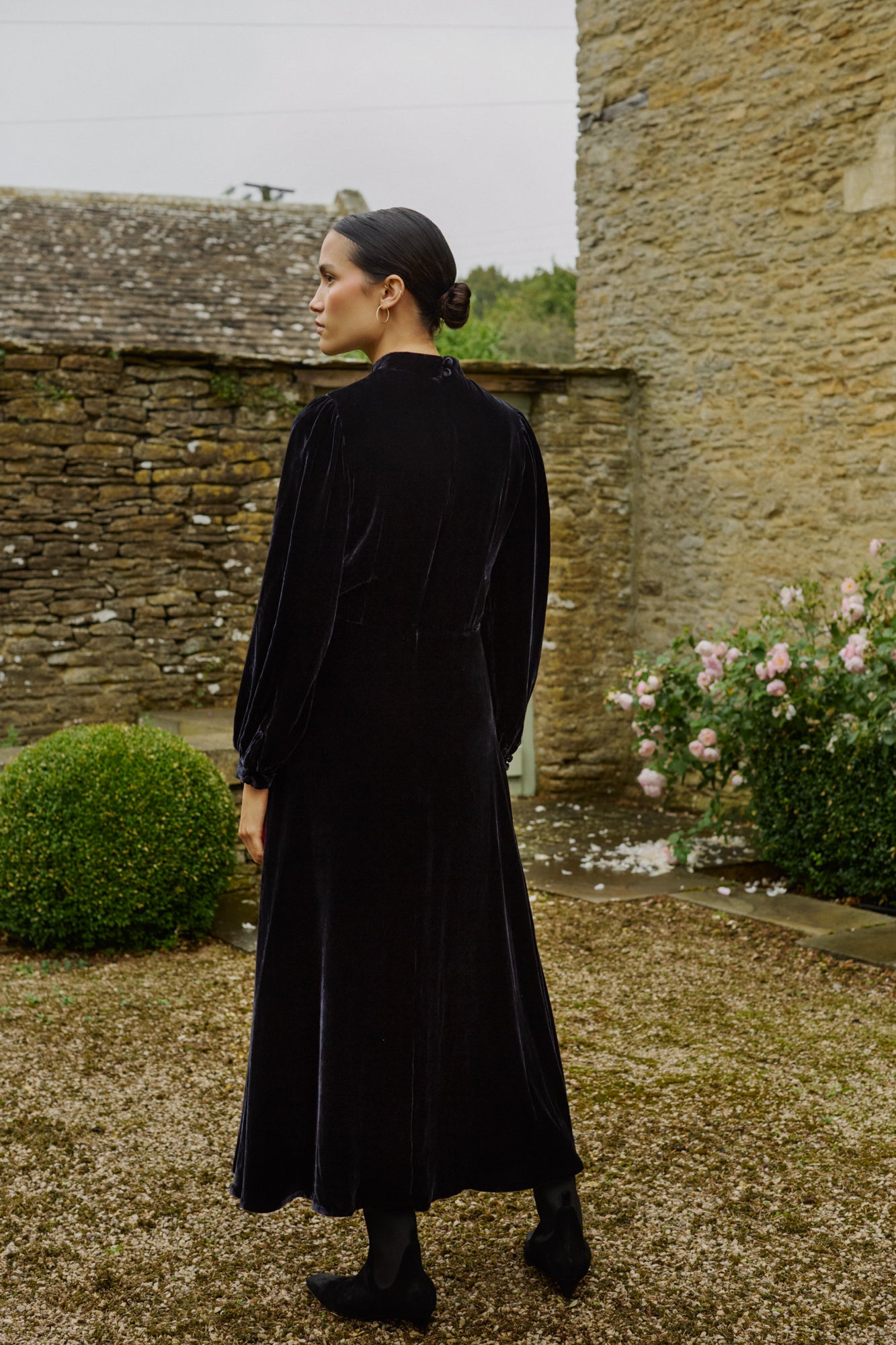 Sonia Embellished Black Dress