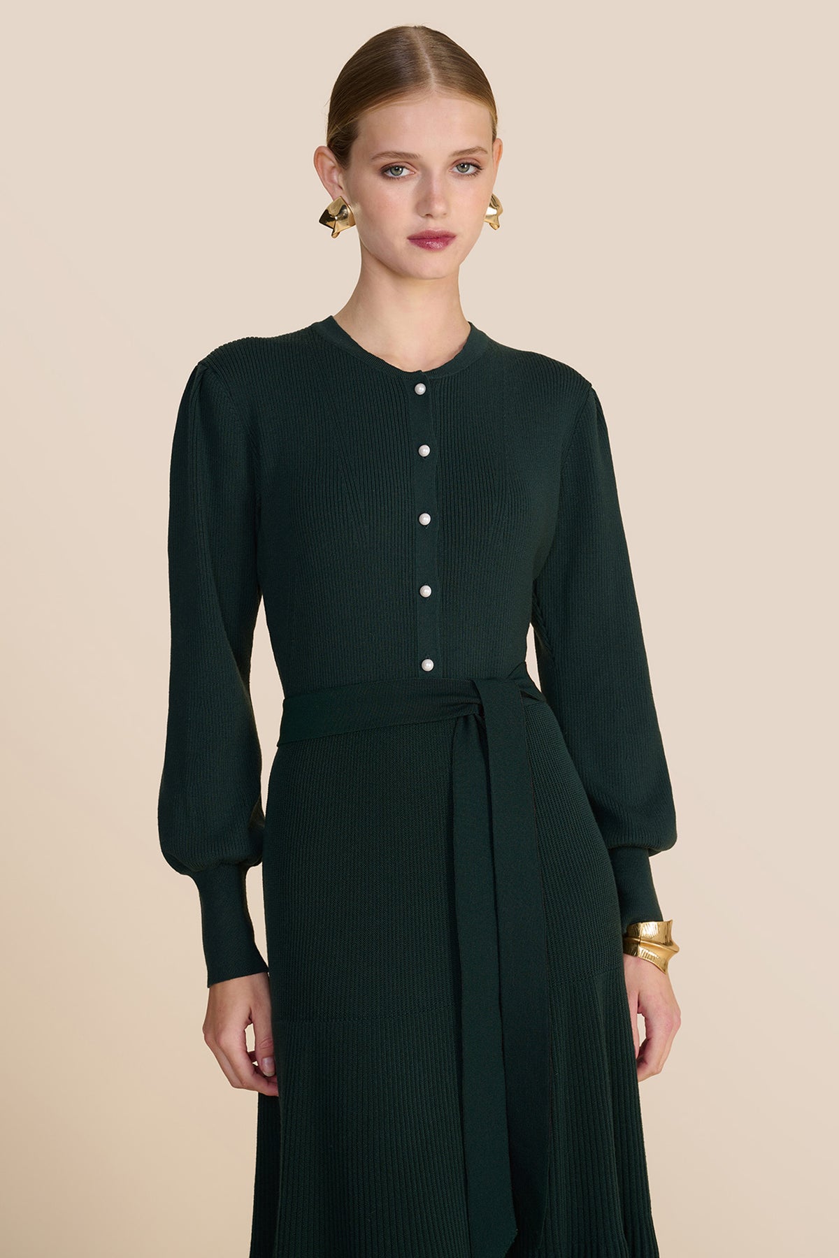 Claudia Knit Dress Evergreen