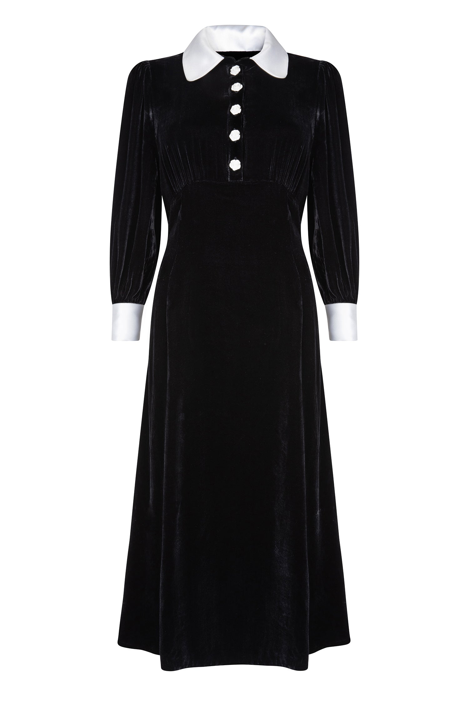 Calla Black Velvet Dress