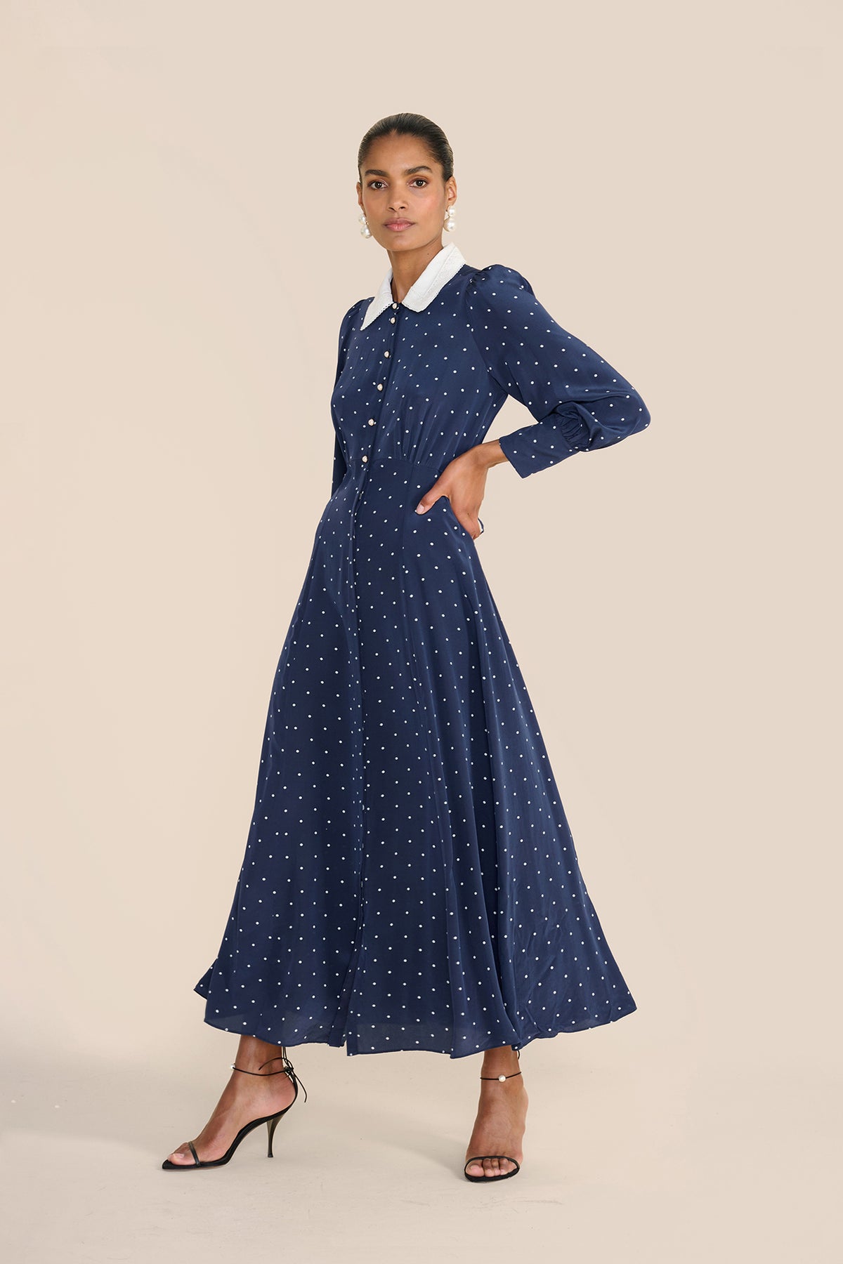 Polka Dot Midi Dress