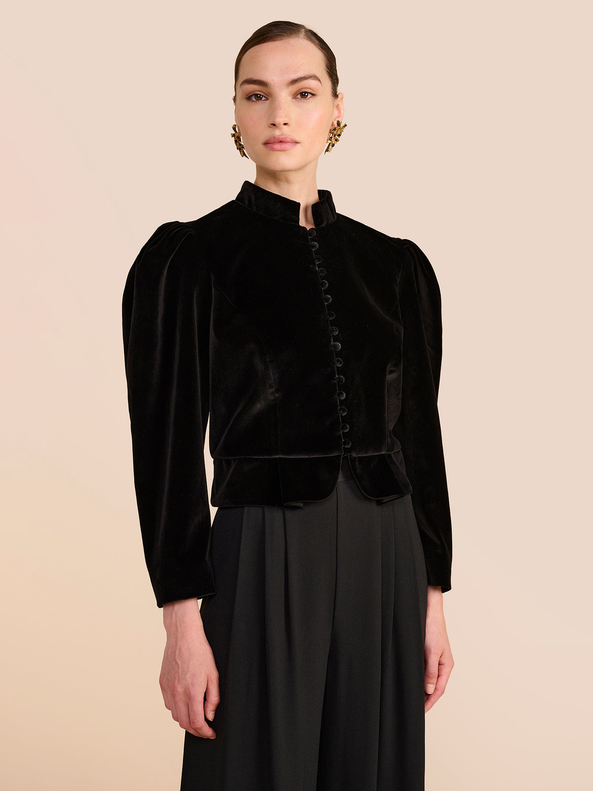 Carmen Black Velvet Jacket