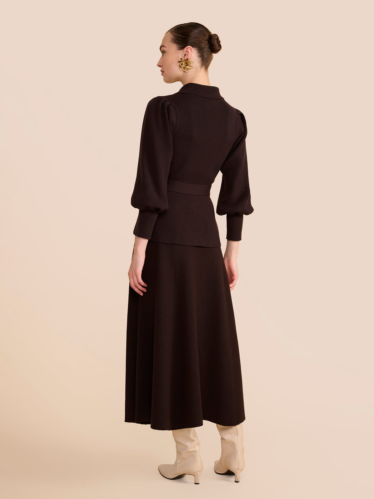 Eliza Chocolate Knit Skirt