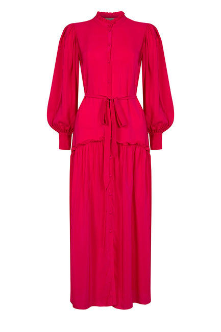 Darsha Berry Pink Shirt Dress Beulah London