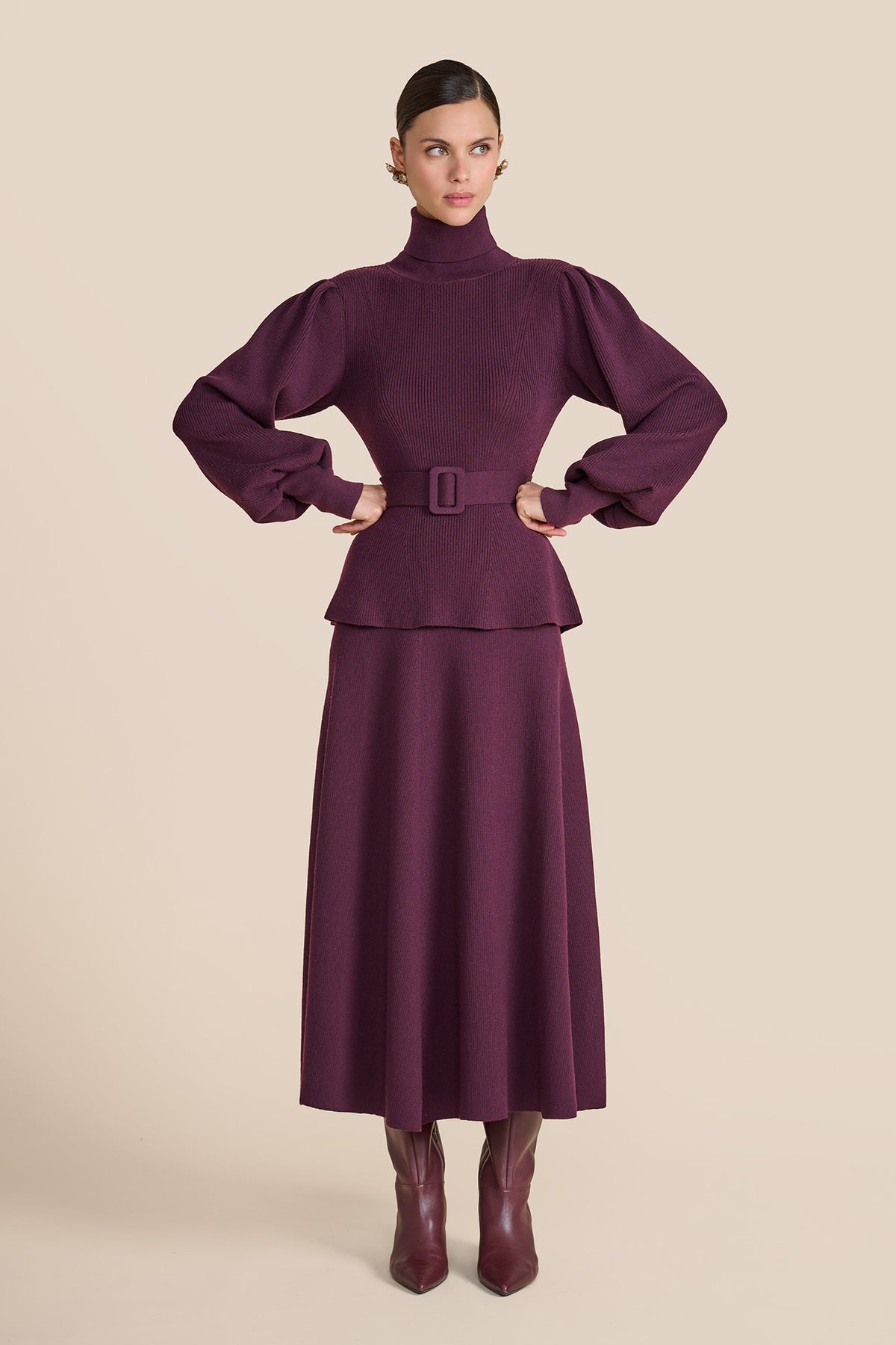 Estella Plum Knit Jumper