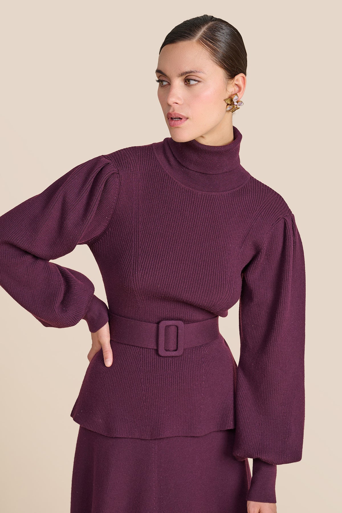 Estella Plum Knit Jumper
