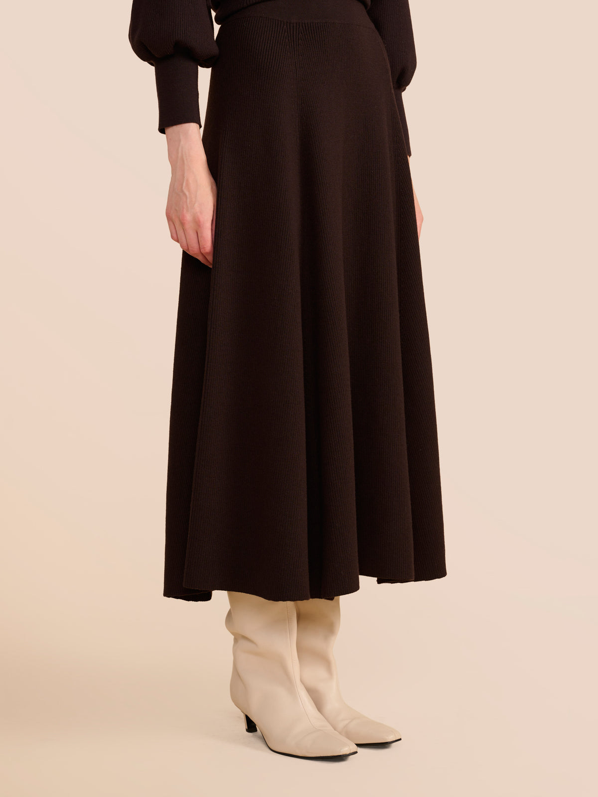 Eliza Chocolate Knit Skirt