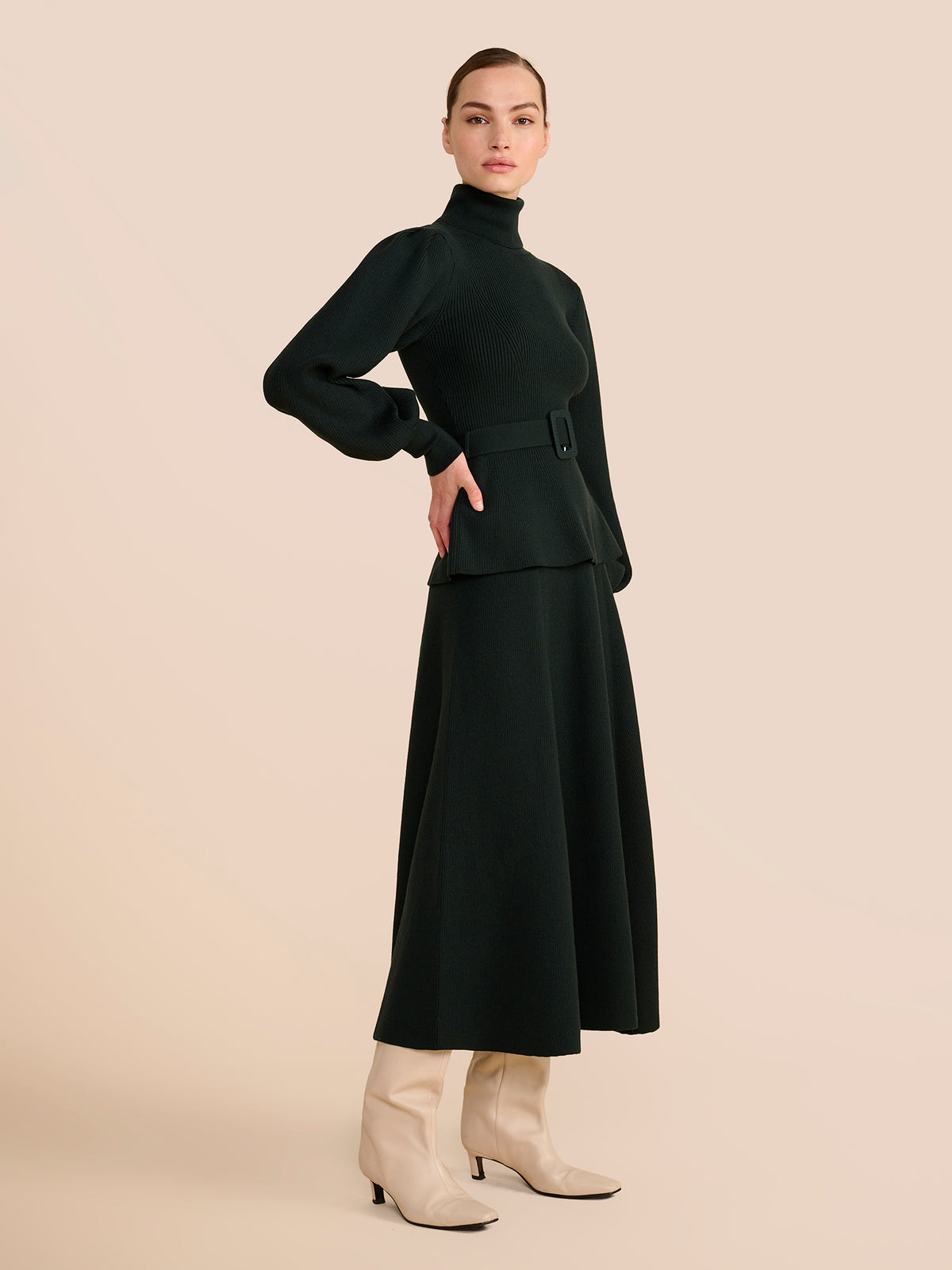 Eliza Evergreen Knit Skirt