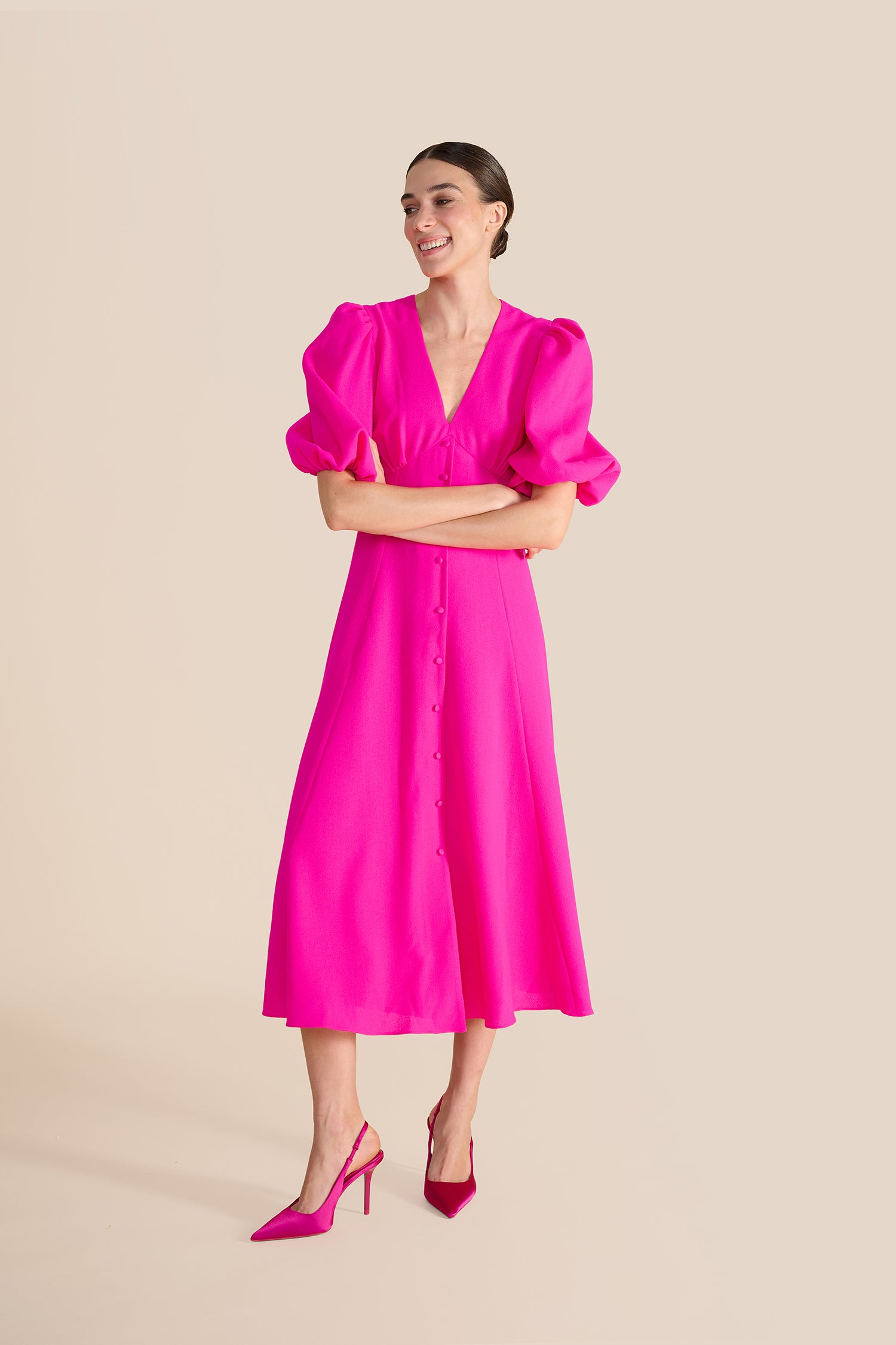 Francine Hot Pink Dress