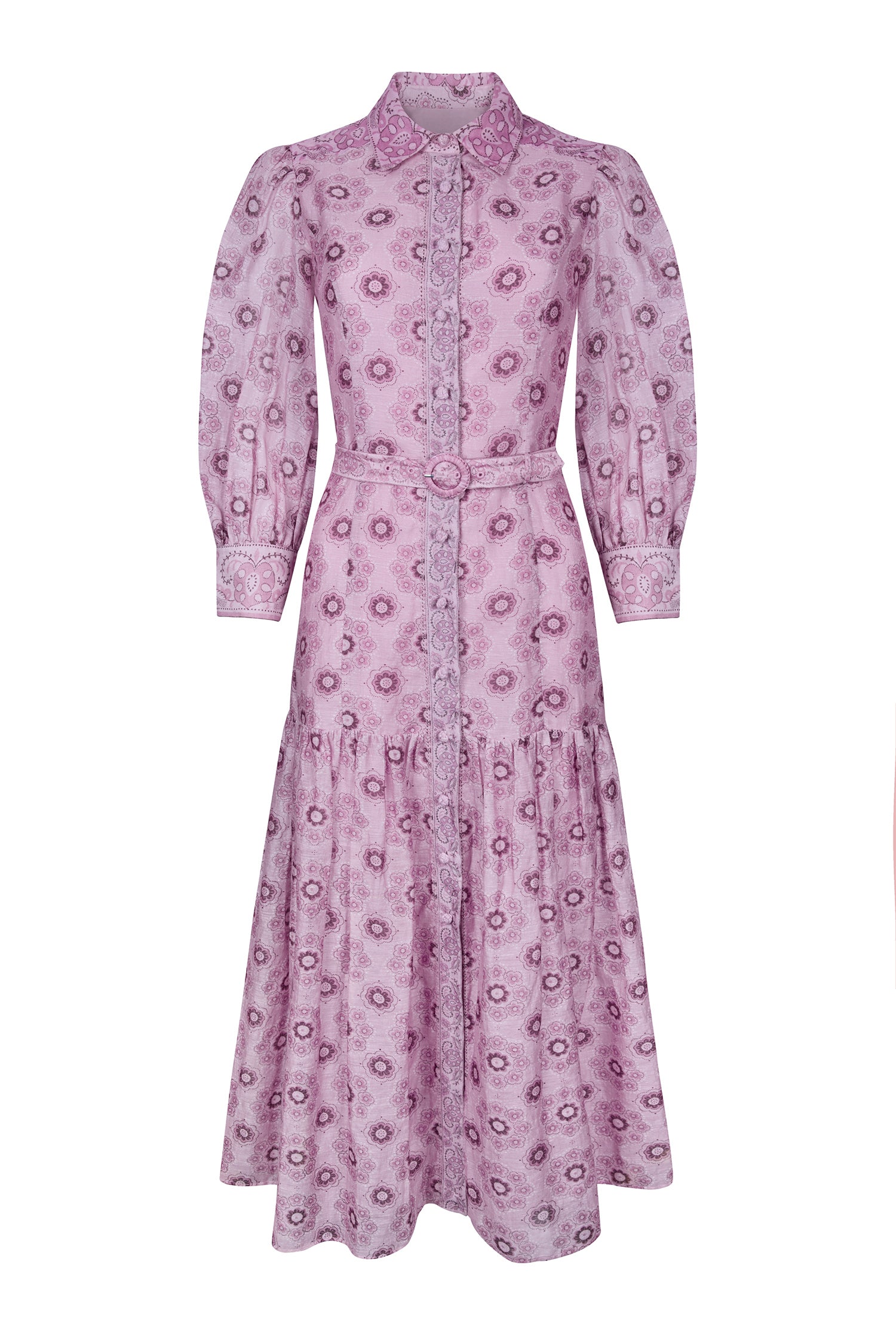 Helena Lilac Bandana Floral Dress