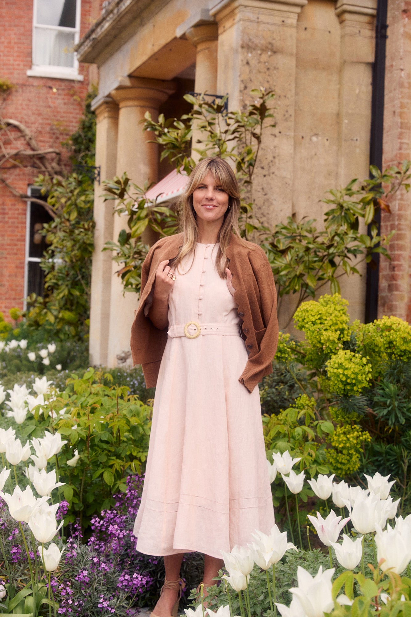 Aybra Linen Blush Dress