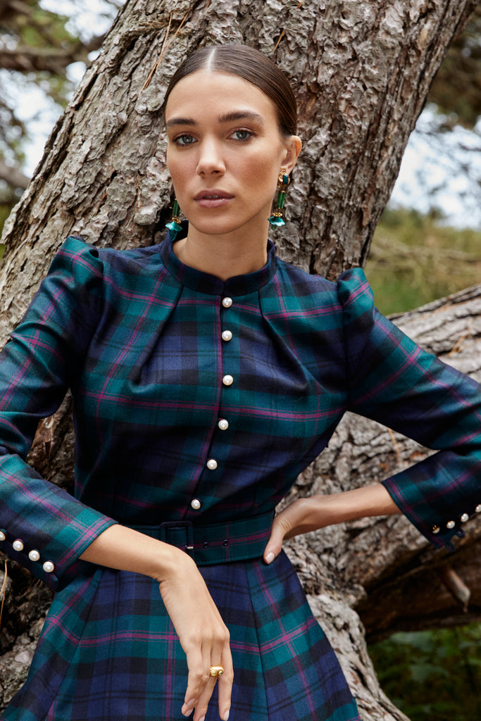 Ahana Tartan Dress