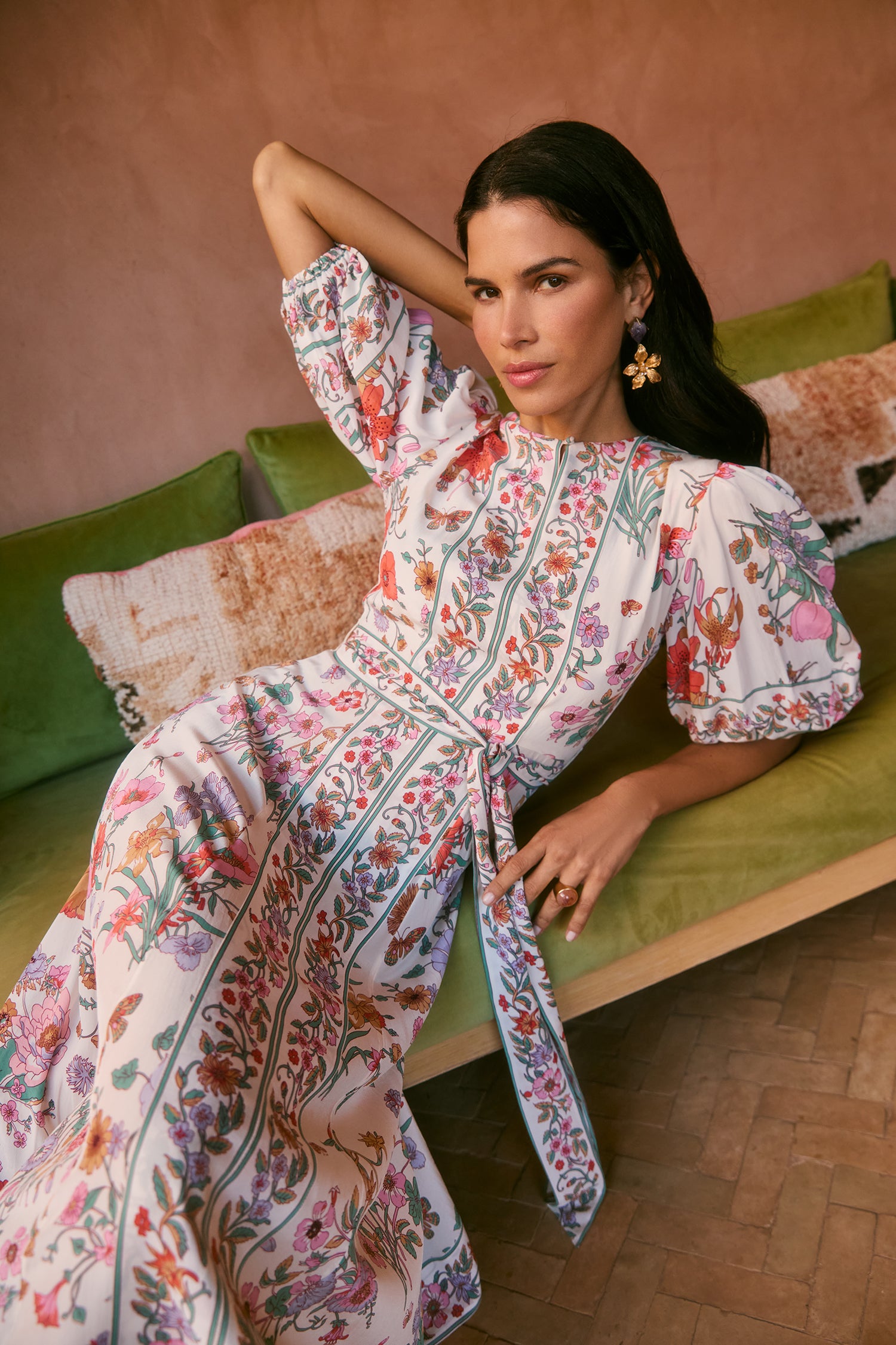 Sienna Milk Floral Bouquet Dress