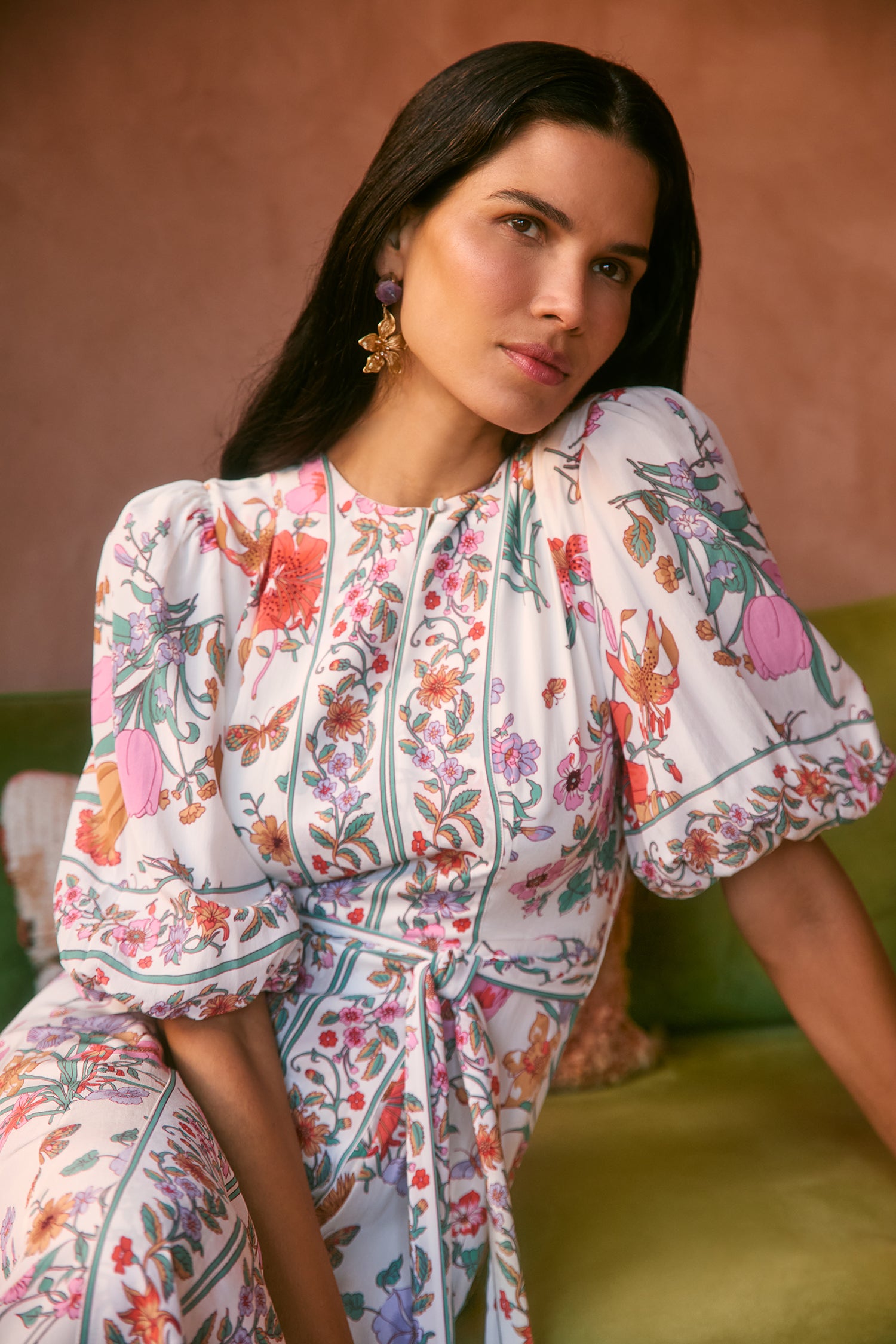 Sienna Milk Floral Bouquet Dress