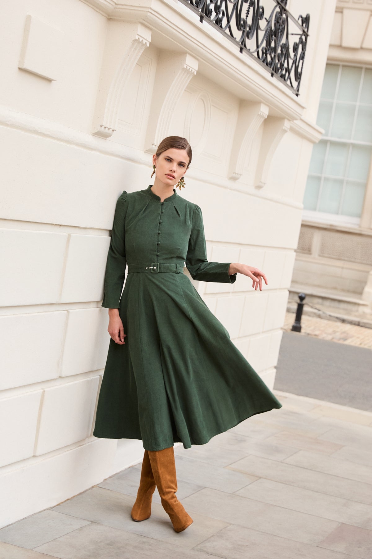 Aybra Olive Dress