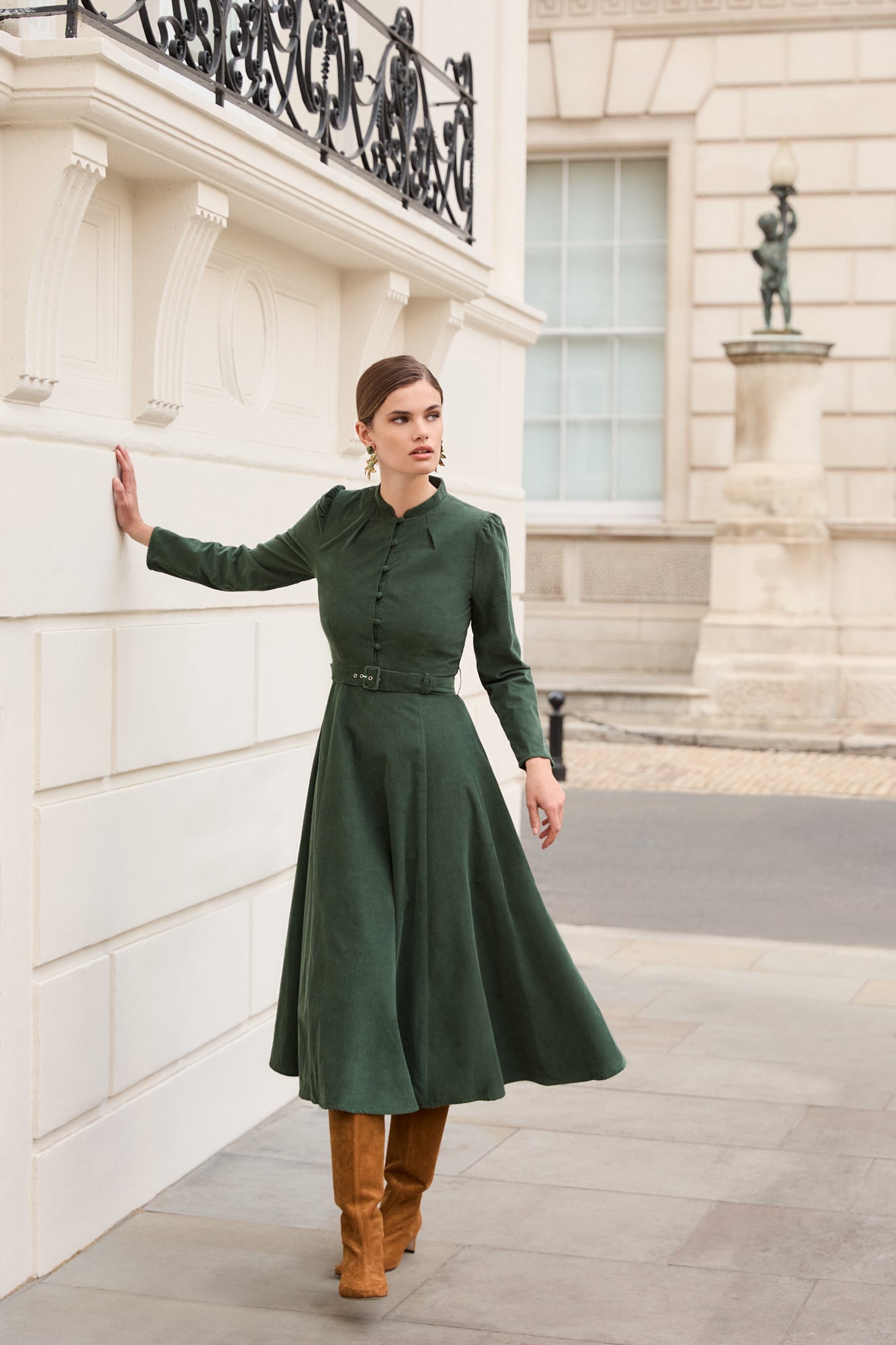 Aybra Olive Dress