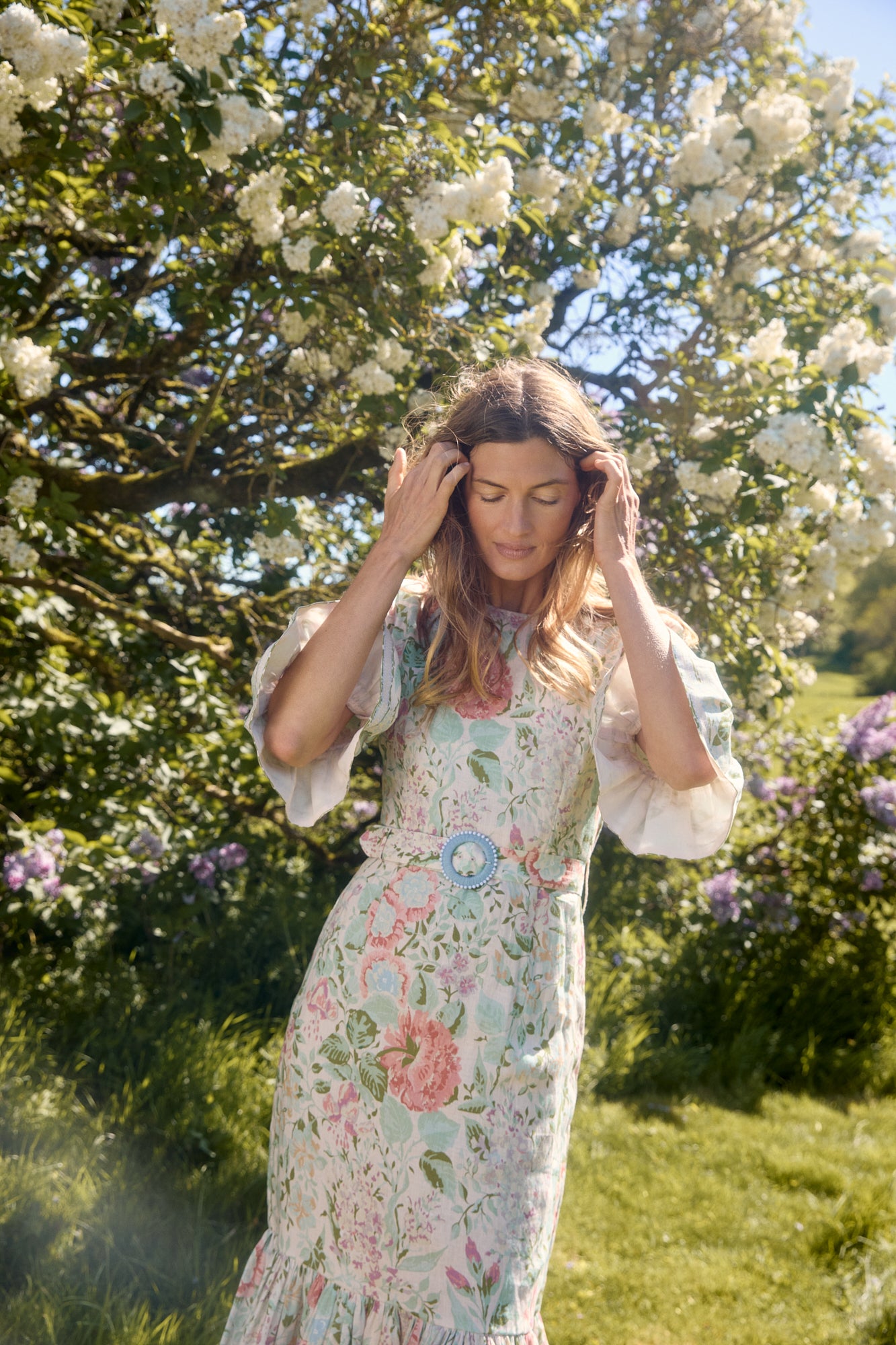 Aster Blush Romantic Floral Dress