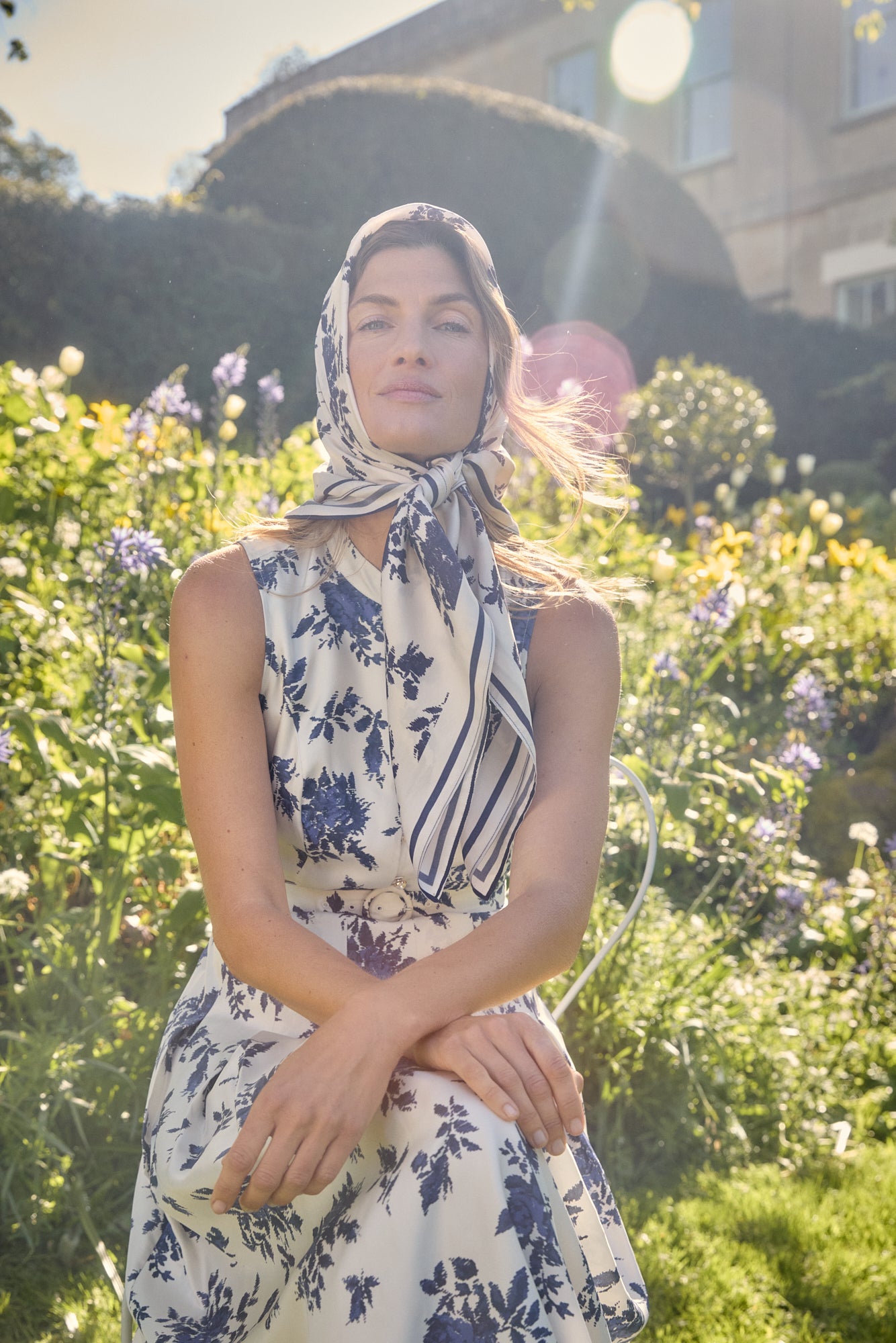 Hatched Rose Scarf