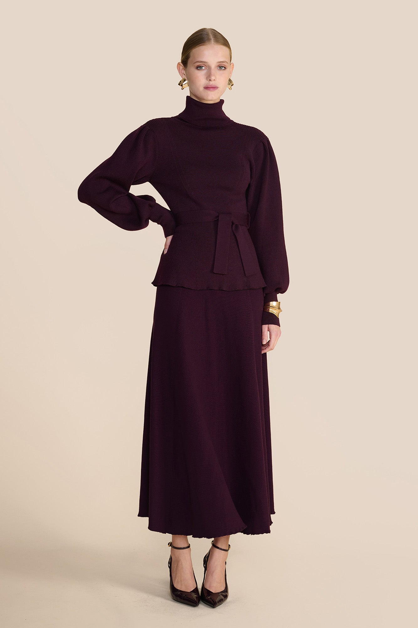 Estella Knit Jumper Plum