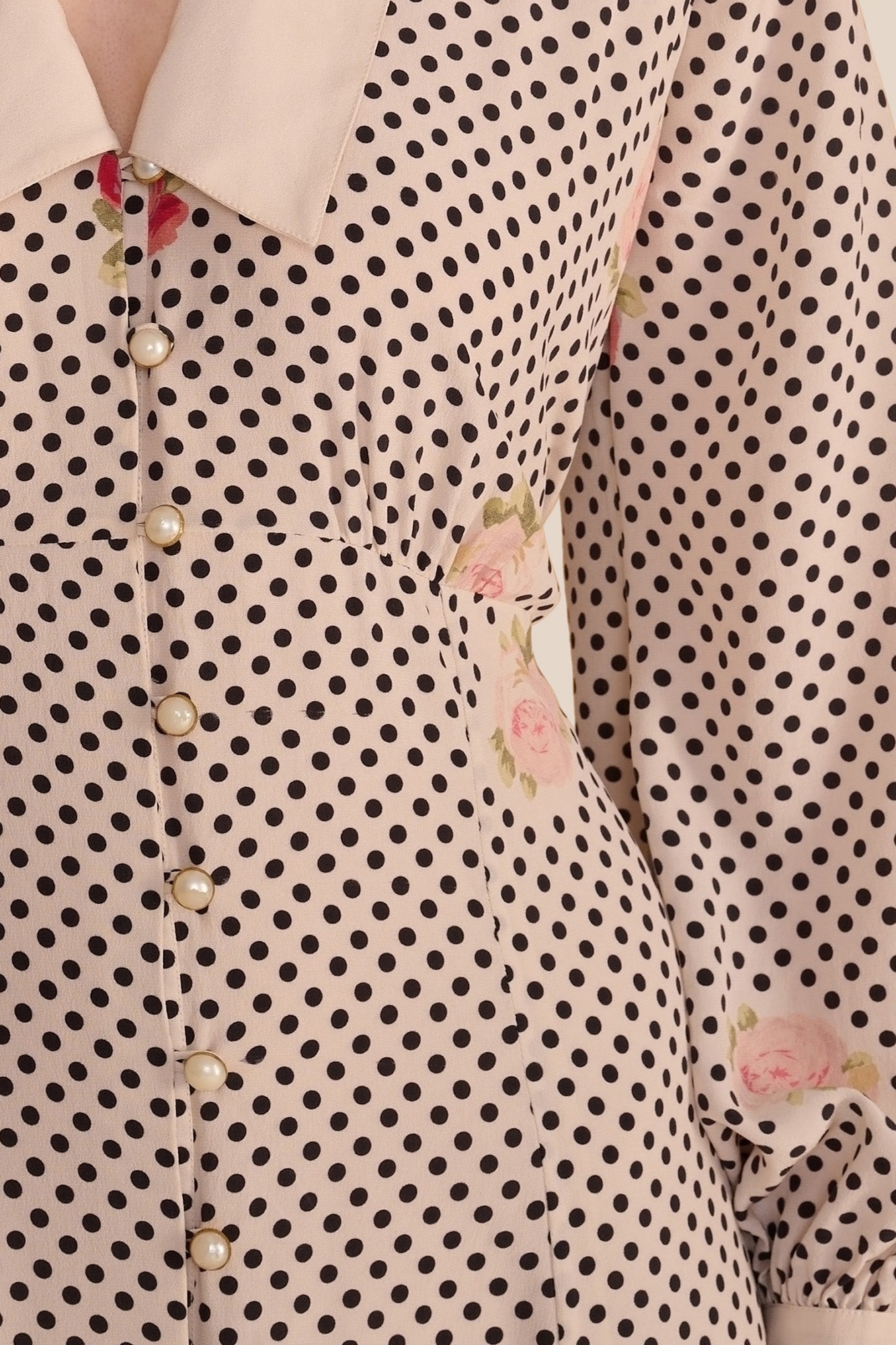 Leonie Polka Floral Dress