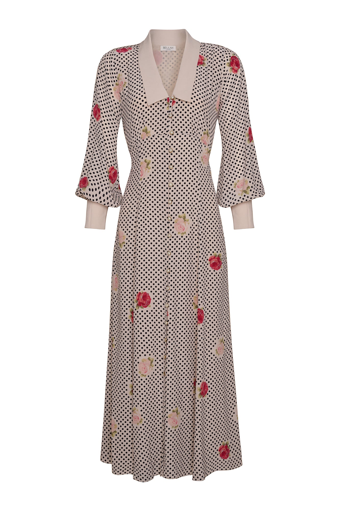 Leonie Polka Floral Dress