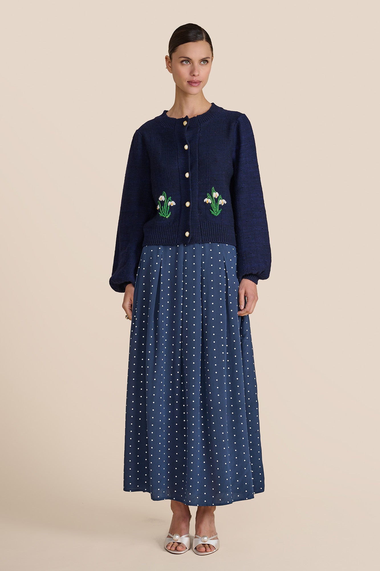 Lyra Navy Cardigan
