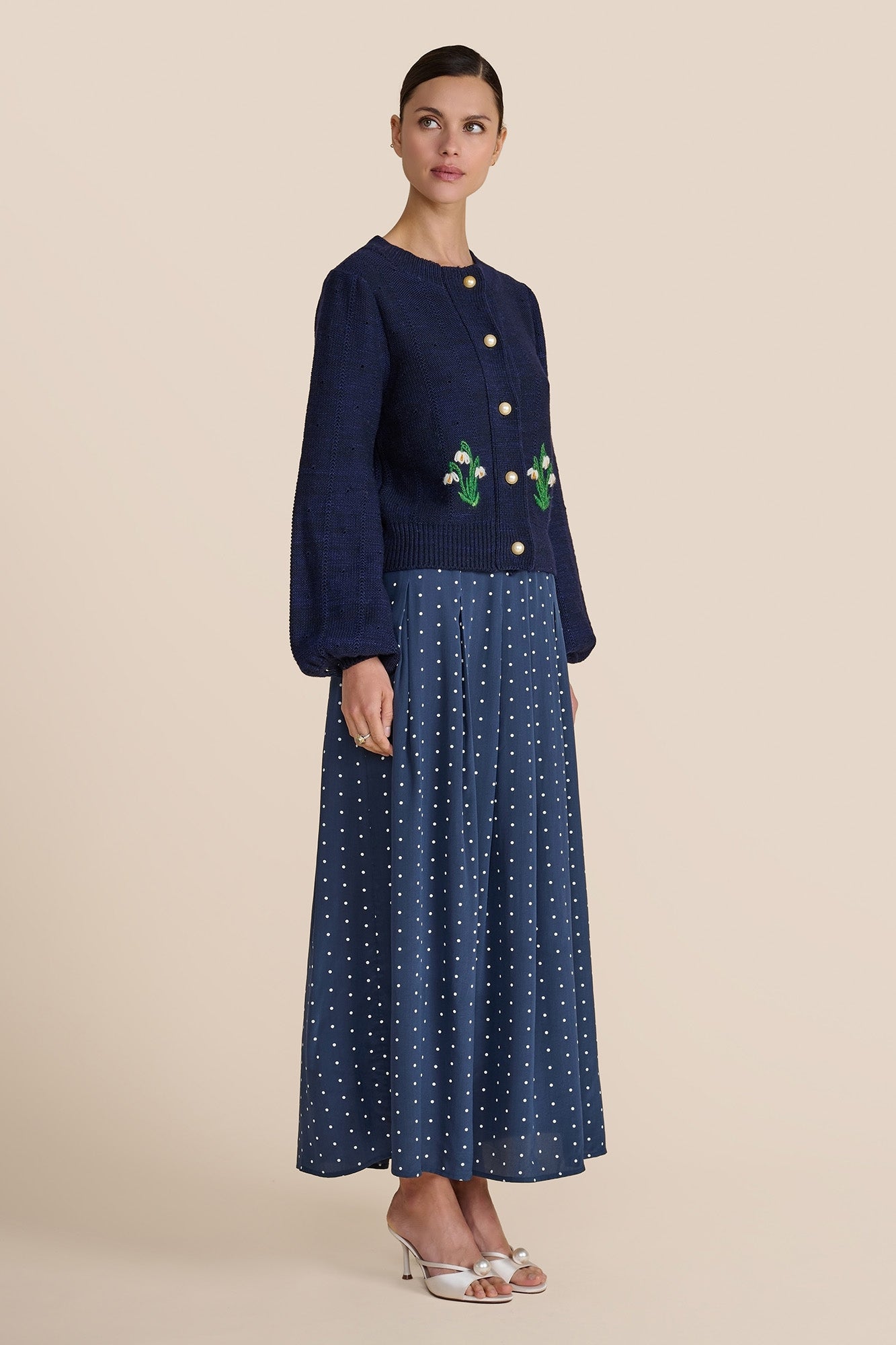 Lyra Navy Cardigan