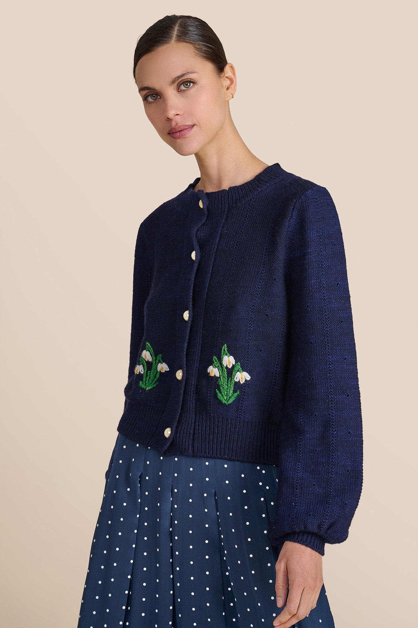 Lyra Navy Cardigan