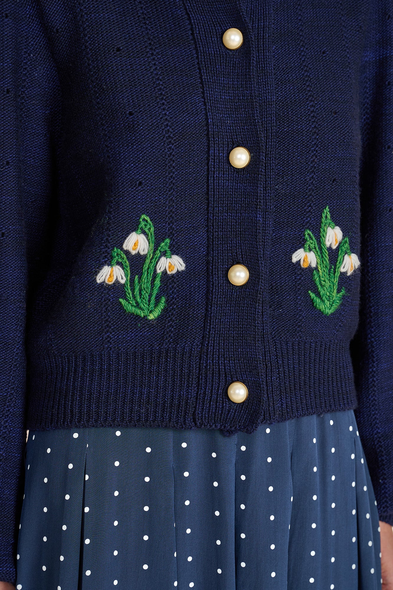 Lyra Navy Cardigan