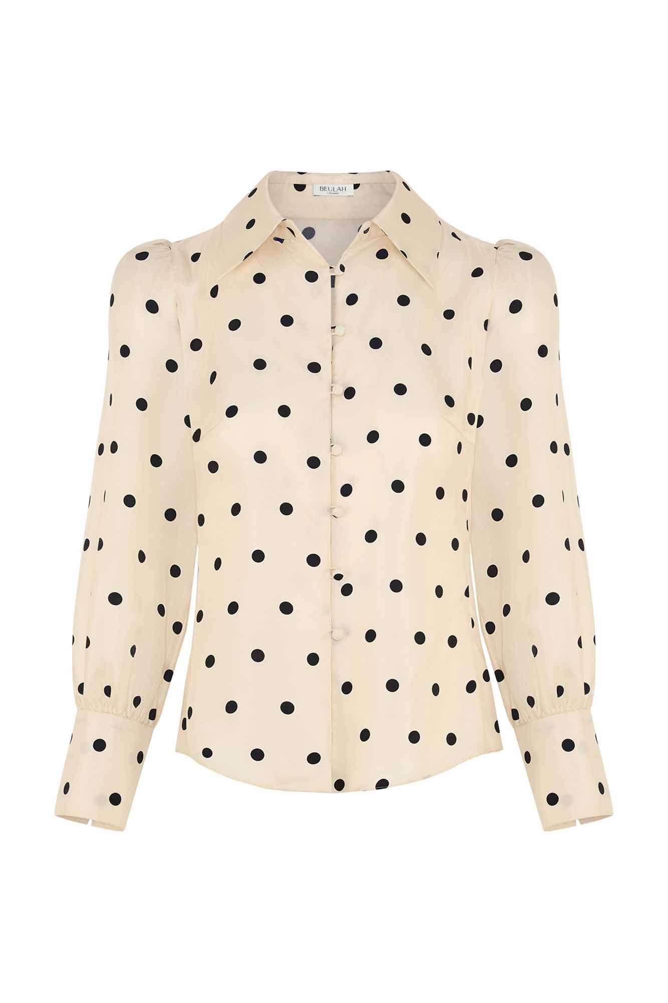 Cecily Cream Polka Spot Blouse