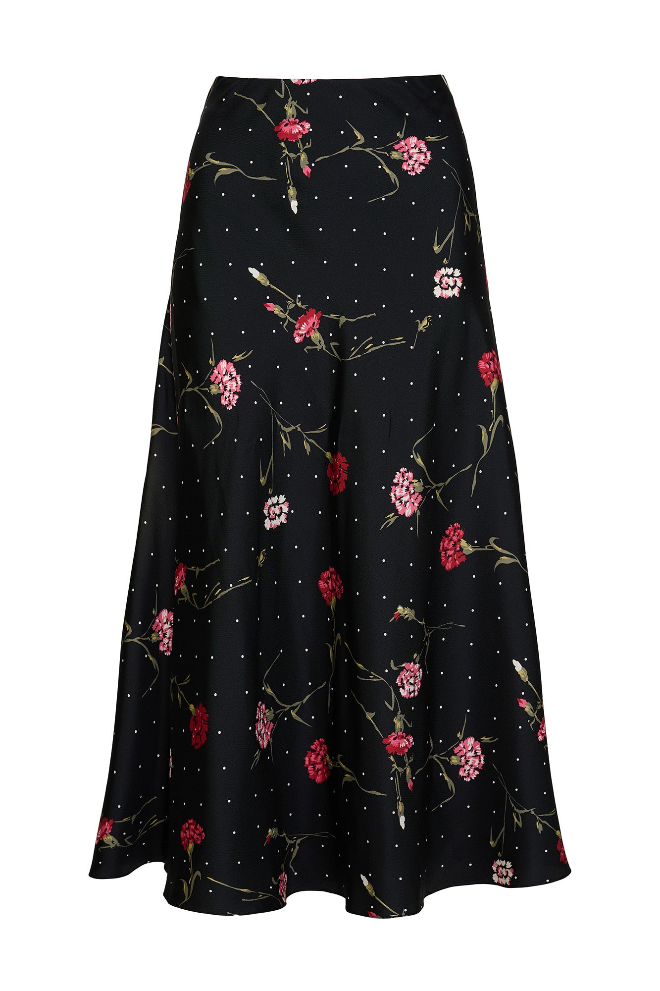 Arabella Black Carnation Skirt