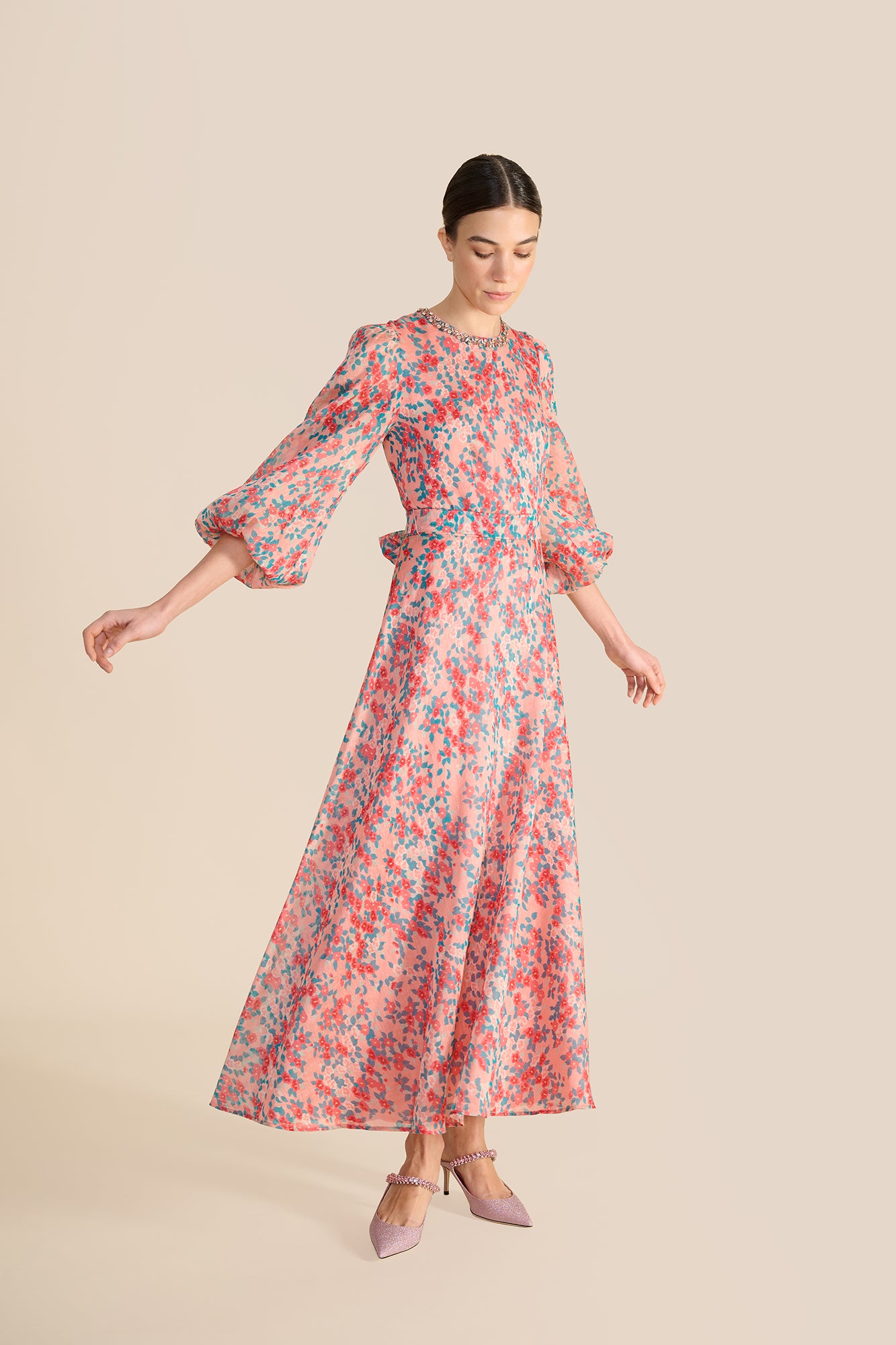 Mikela Pink Floral Dress