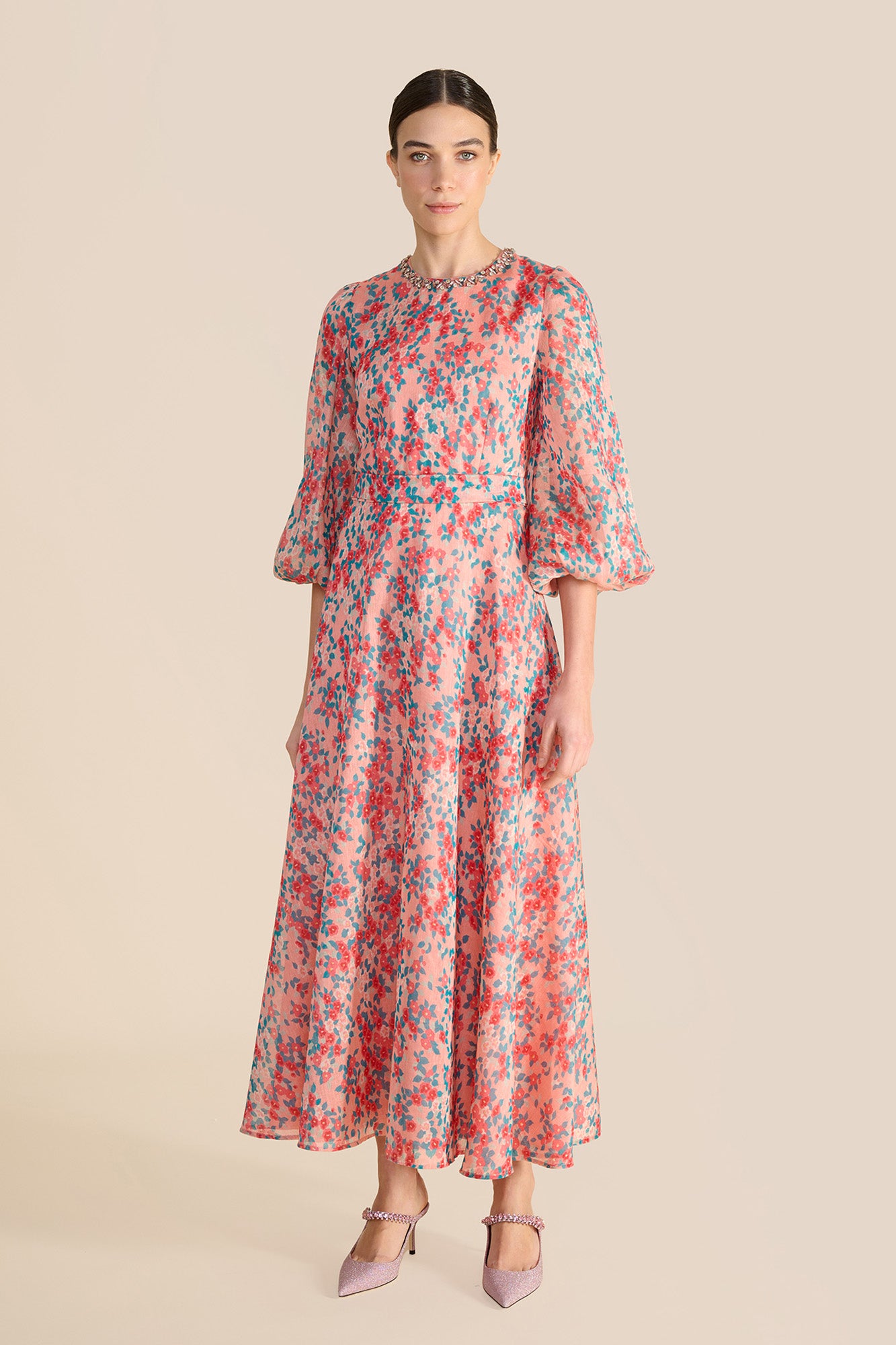 Mikela Pink Floral Dress