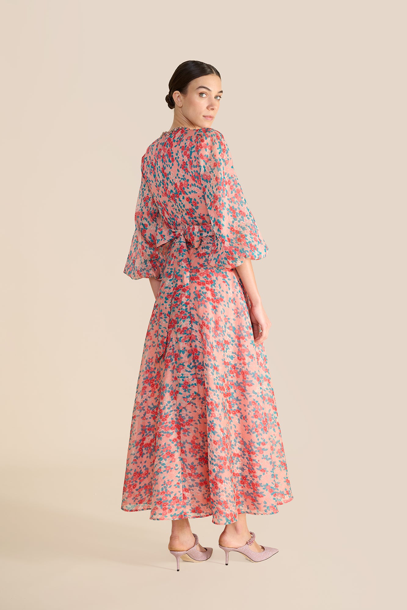 Mikela Pink Floral Dress