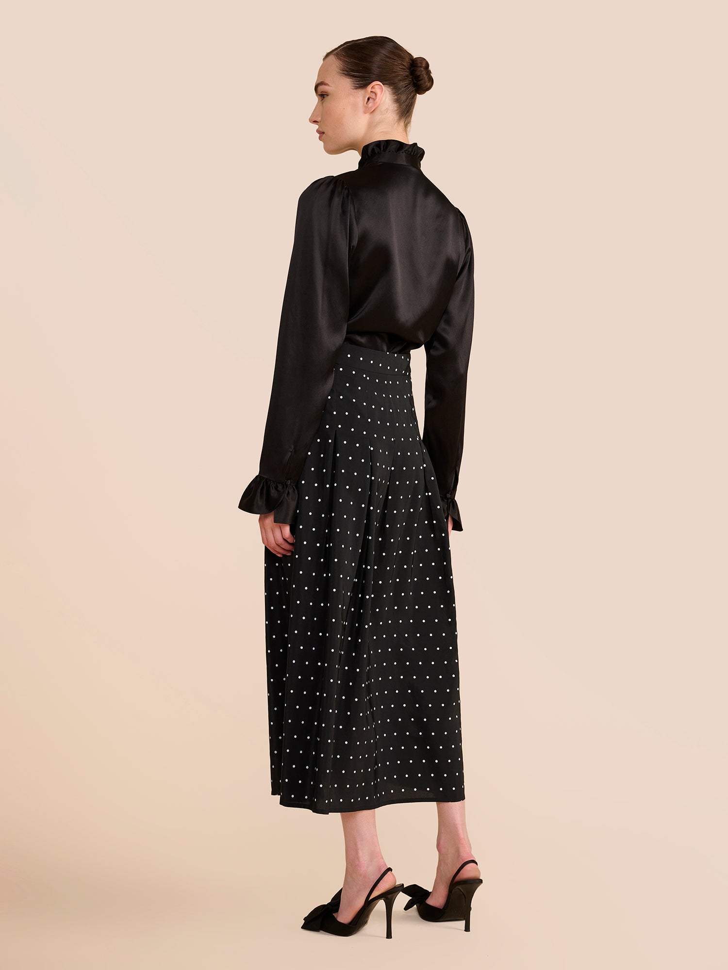 Marnie Black Polka Dot Skirt