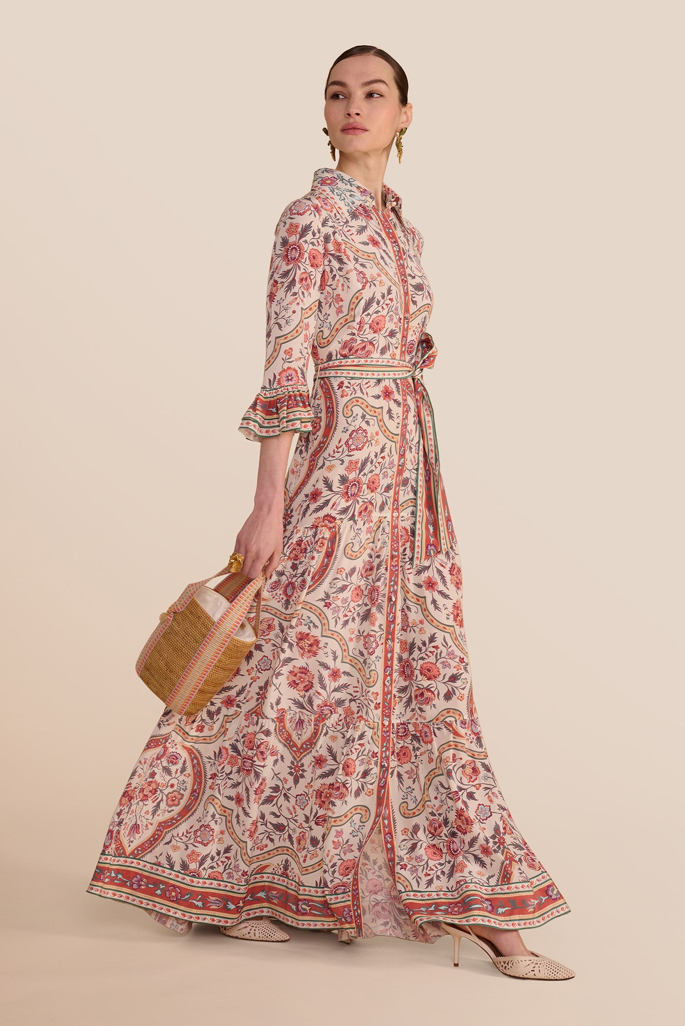 Nalini Ivory Jaipur Tile Dress