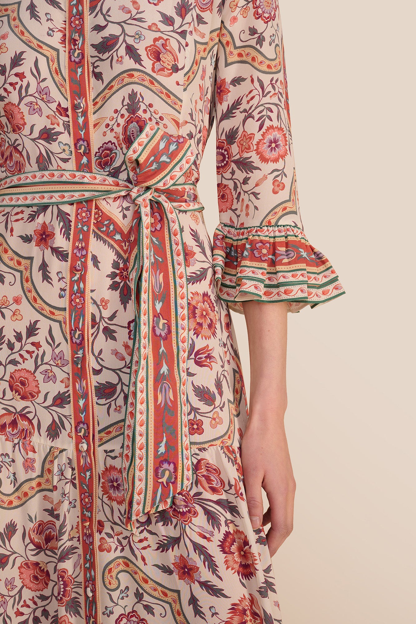 Nalini Ivory Jaipur Tile Dress